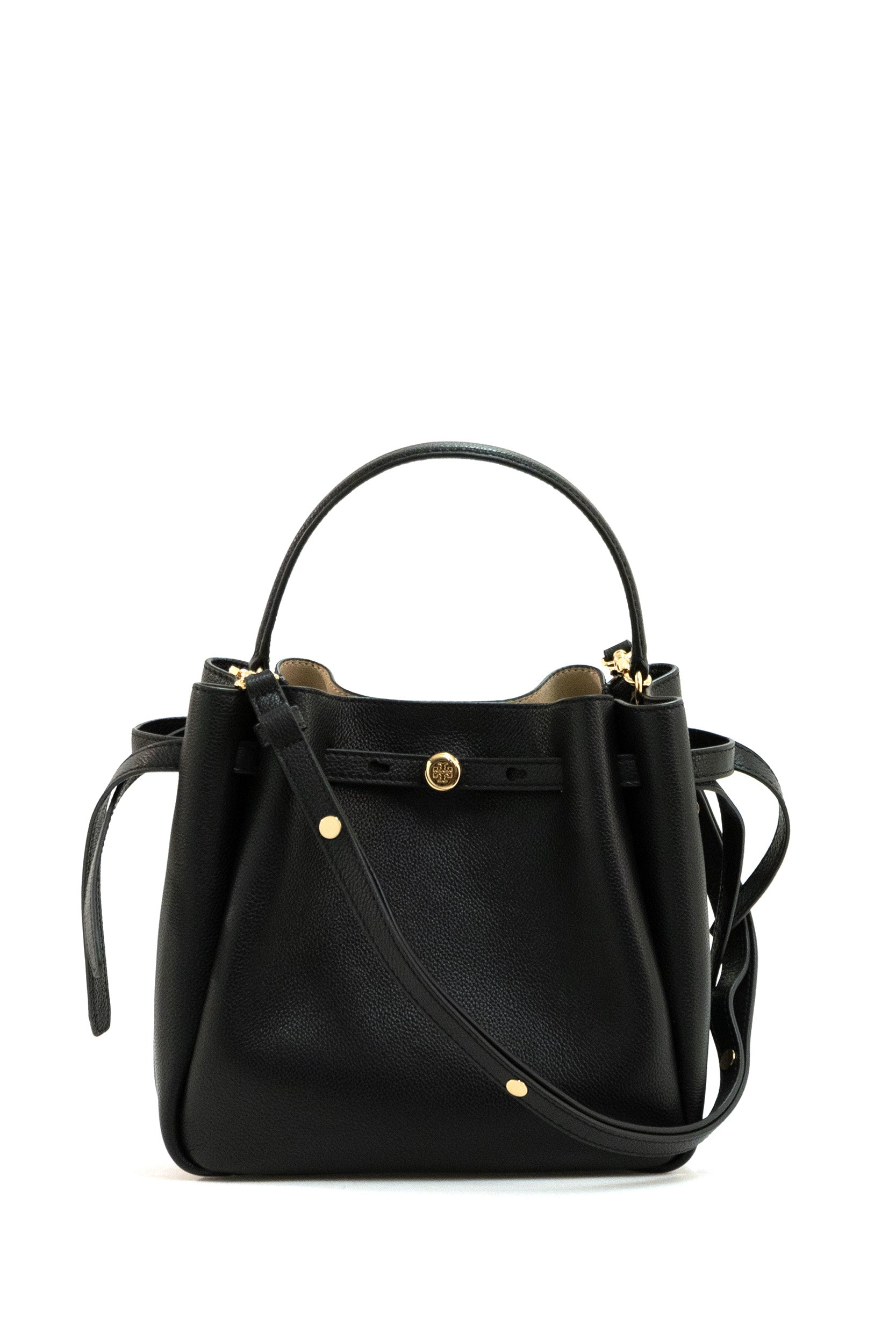Borsa Romy in pelle martellata di colore nero 166982 001 TORY BURCH 