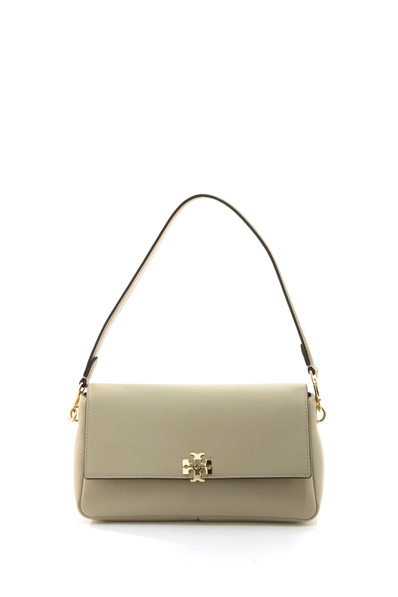 Borsa Charlie in pelle color tortora<BR/> 180725 021 TORY BURCH 