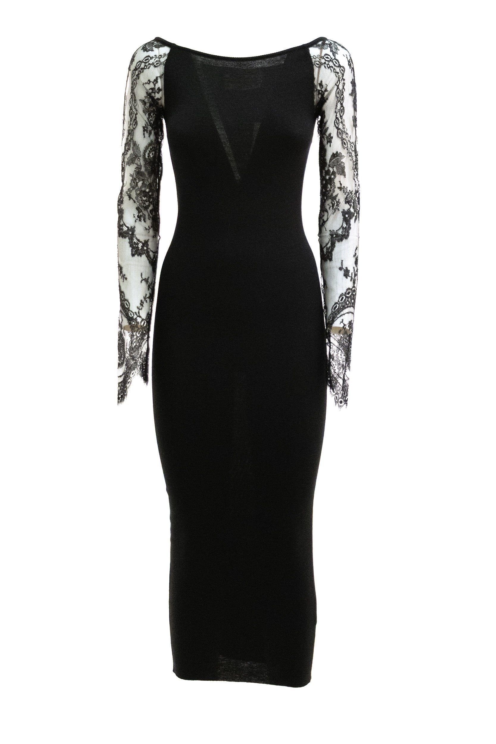 Abito Midi in Maglia di Lana<BR/> 9B3KD15UAAL 0NO VALENTINO GARAVANI 
