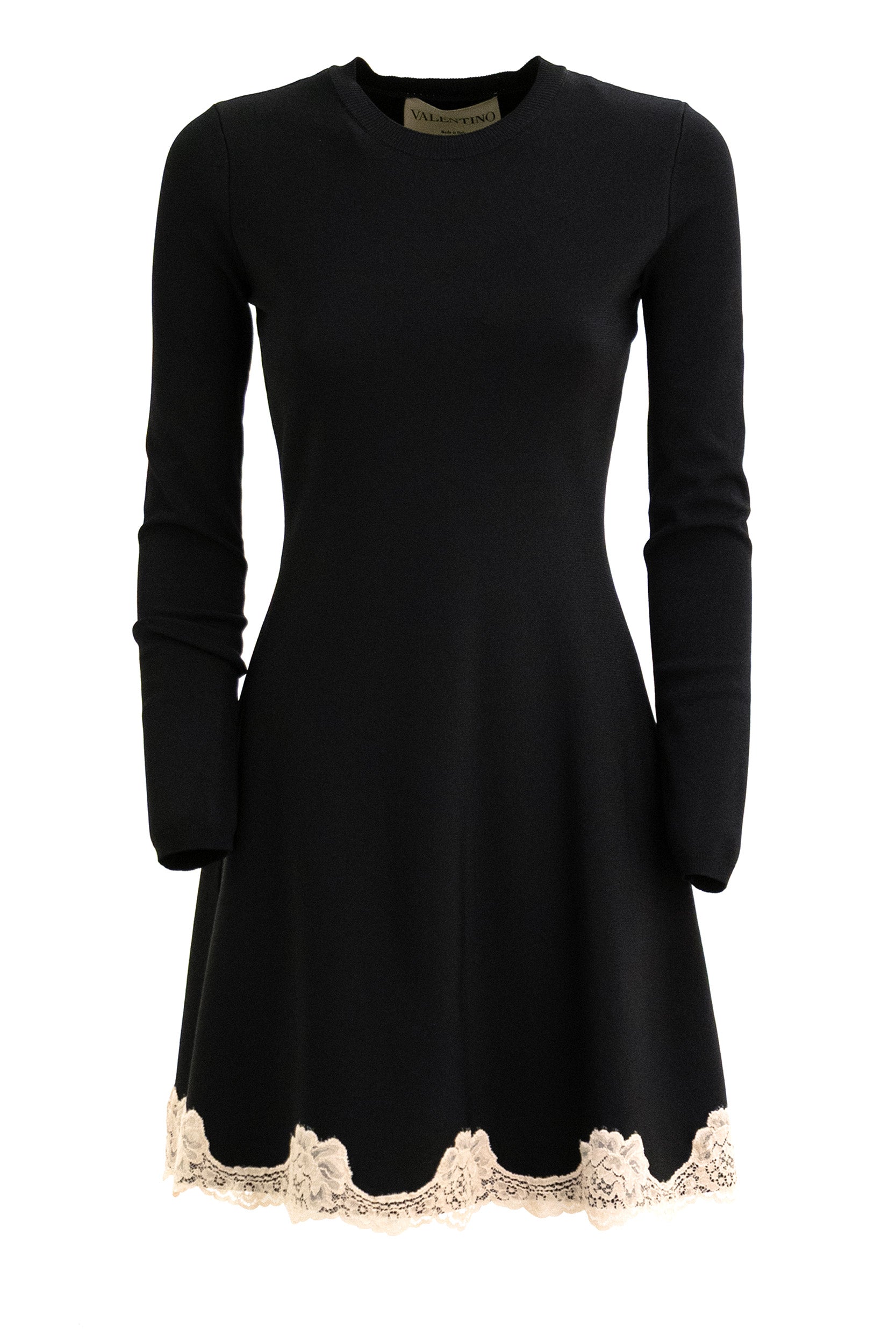 Abito mini in Stretch Viscose di colore nero<BR/> 9B3KD16BAE6 0NO VALENTINO GARAVANI 