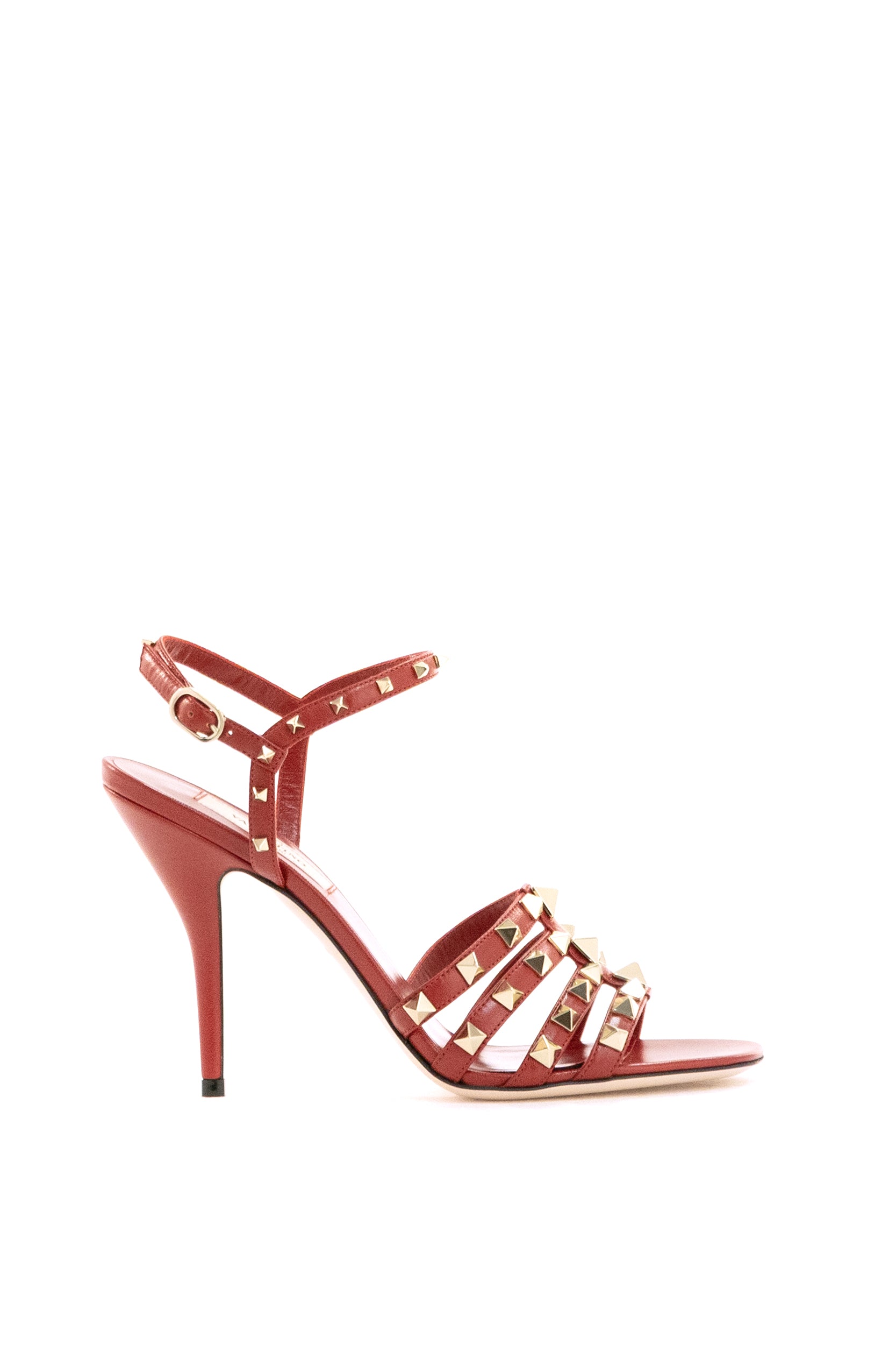 Sandali Rockstud in Capretto<BR/> 9W2S0PV5JDW BGN VALENTINO GARAVANI 
