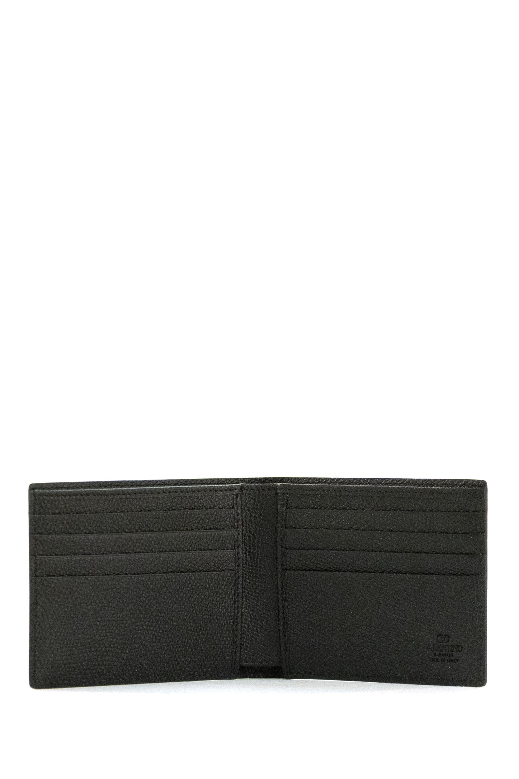 Portafoglio VLogo Signature in Vitello Granato di colore nero<BR/> 9Y2P0AP3UAG 0NO VALENTINO GARAVANI 