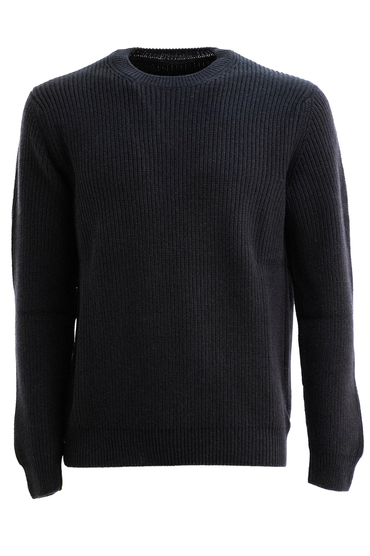 ZANONE Pullover in cashmere a coste di colore blu