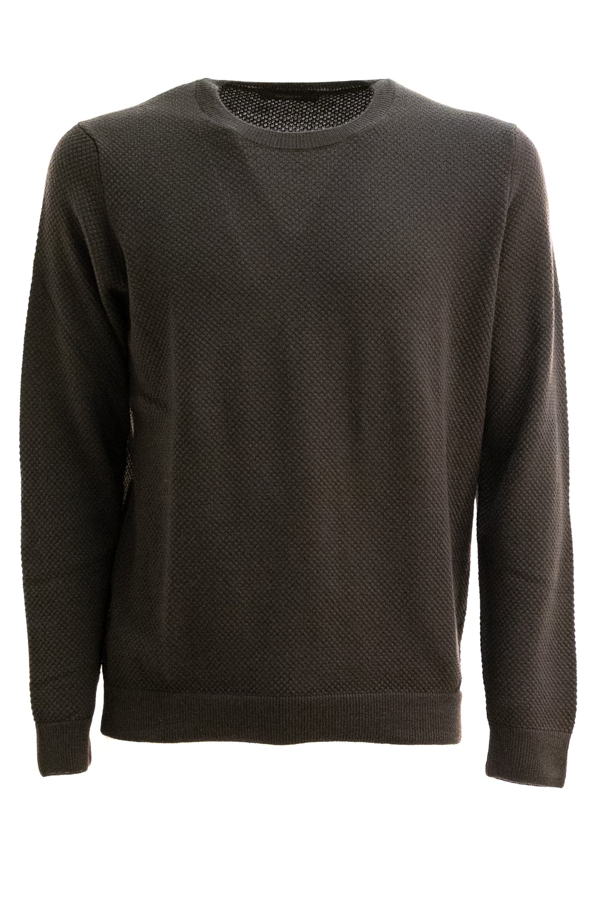 Pullover in lana di colore marrone<BR/> 810234 ZN204 Z2501 ZANONE 