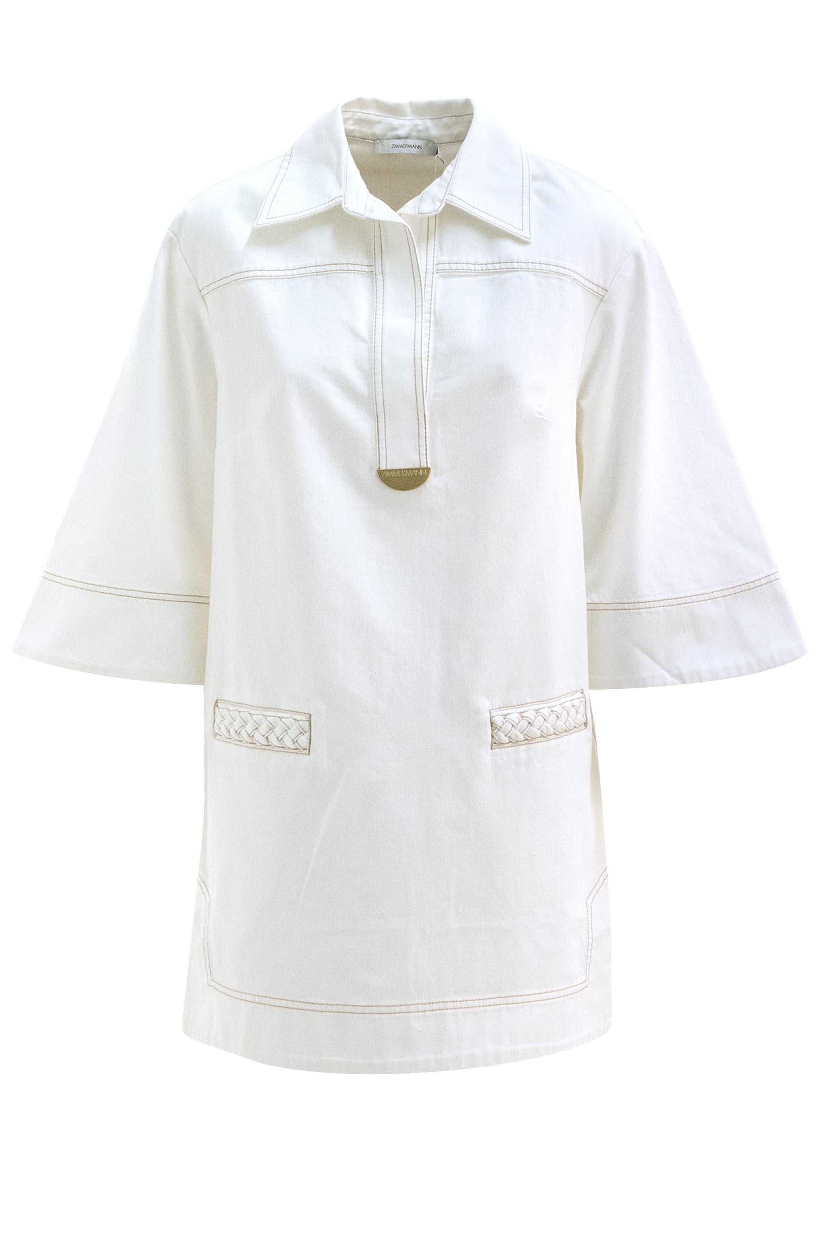 Abito in denim di colore bianco<BR/> 7166DSS264 CREAM ZIMMERMANN 