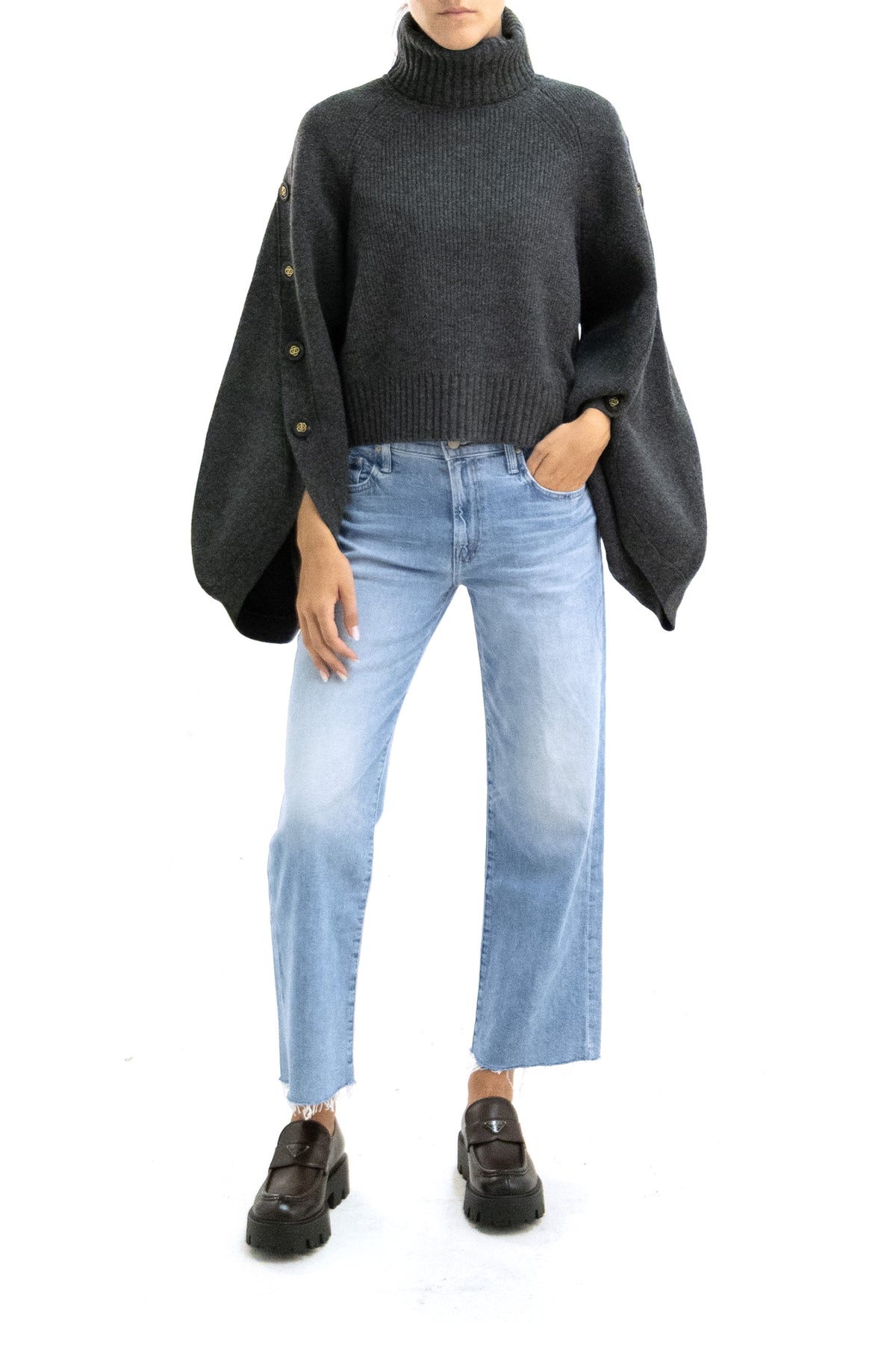 ZIMMERMANN Grey wool sweater, view 2