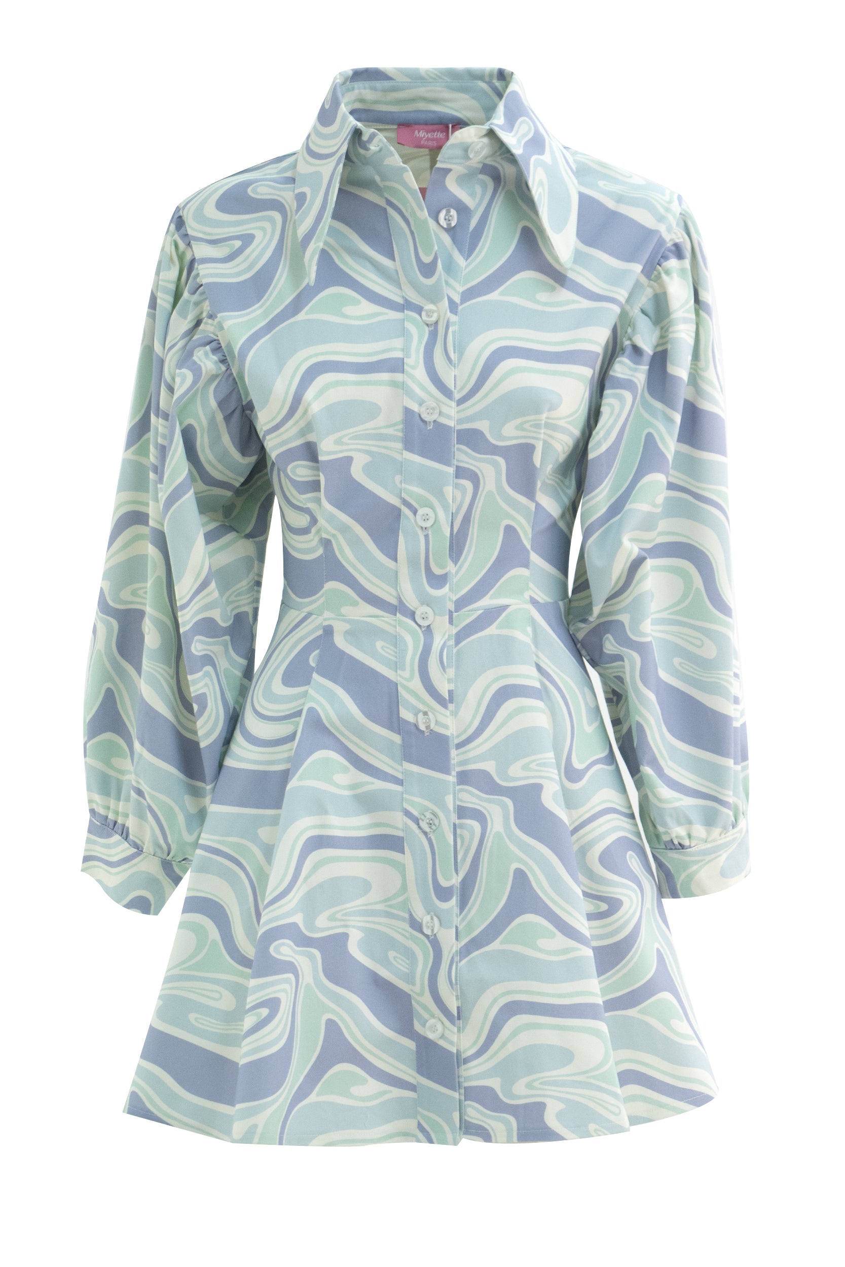 Abito<BR/> ROBE DOLLY BLEU LAGUNE MIYETTE 