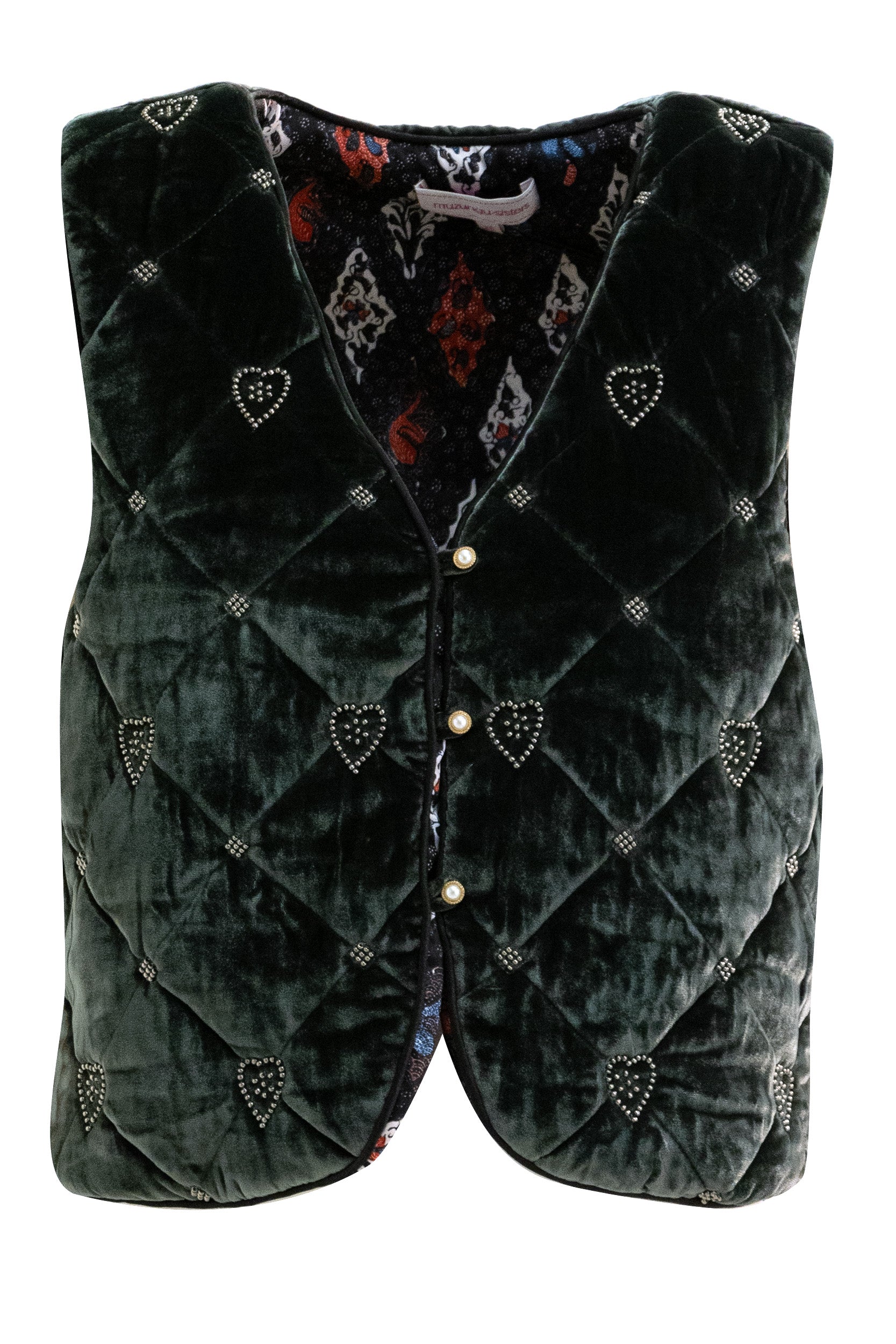 Gilet<BR/> GIGI GILET VELVET STEEL GREY MUZUNGU SISTERS 