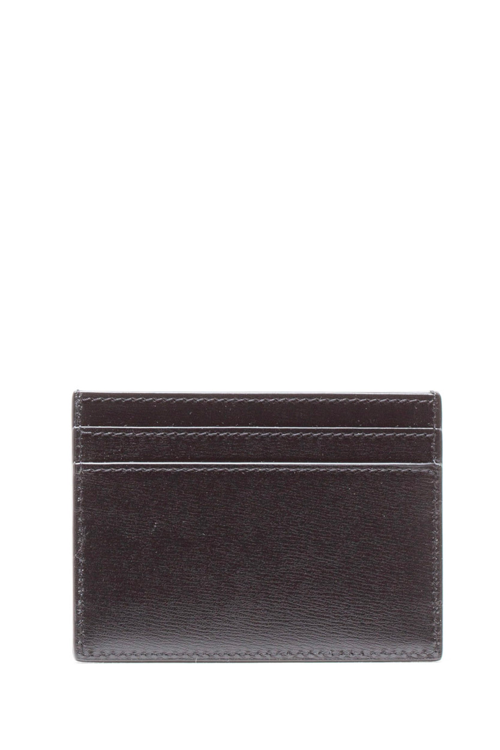 Portacarte Monogram in Pelle Opaca di colore nero 607603 02G0W 1000 SAINT LAURENT 