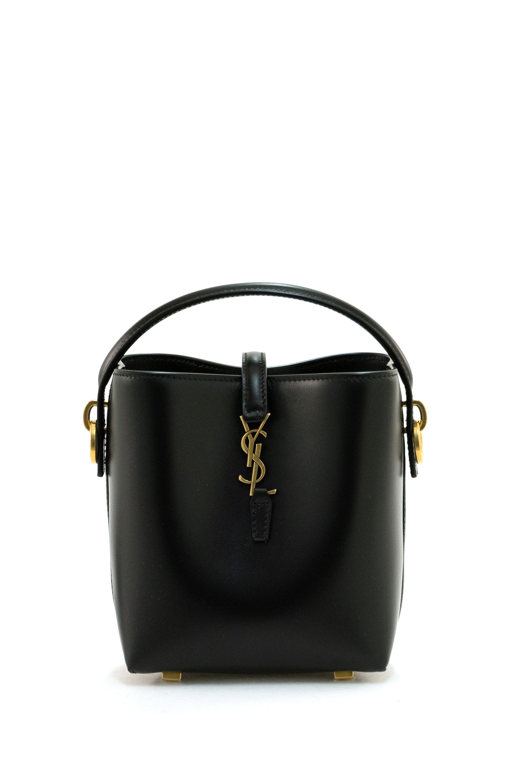 Borsa Le 37 Mini in pelle lucida con chiusura Cassandre<BR/> 765870 2R20W 1000 SAINT LAURENT 