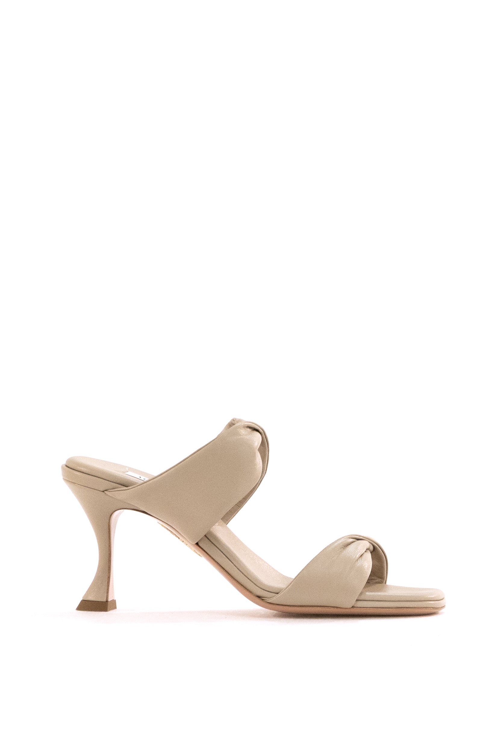 Mules in pelle di colore beige <BR/> TWIMIDS0-NAP LIGHT TAUPE AQUAZZURA 