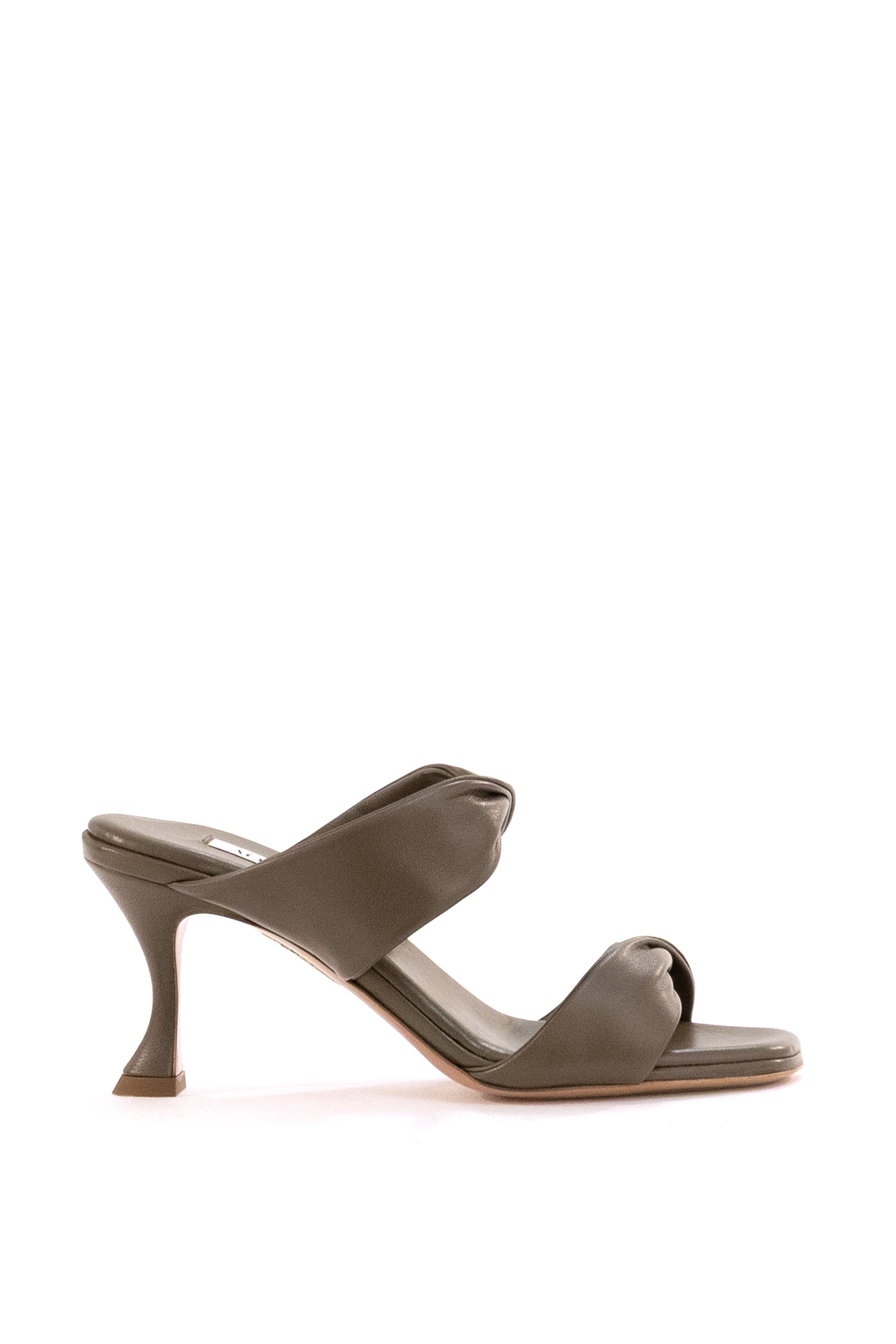 Mules in pelle di colore tortora<BR/> TWIMIDS0-NAP TORTORA AQUAZZURA 