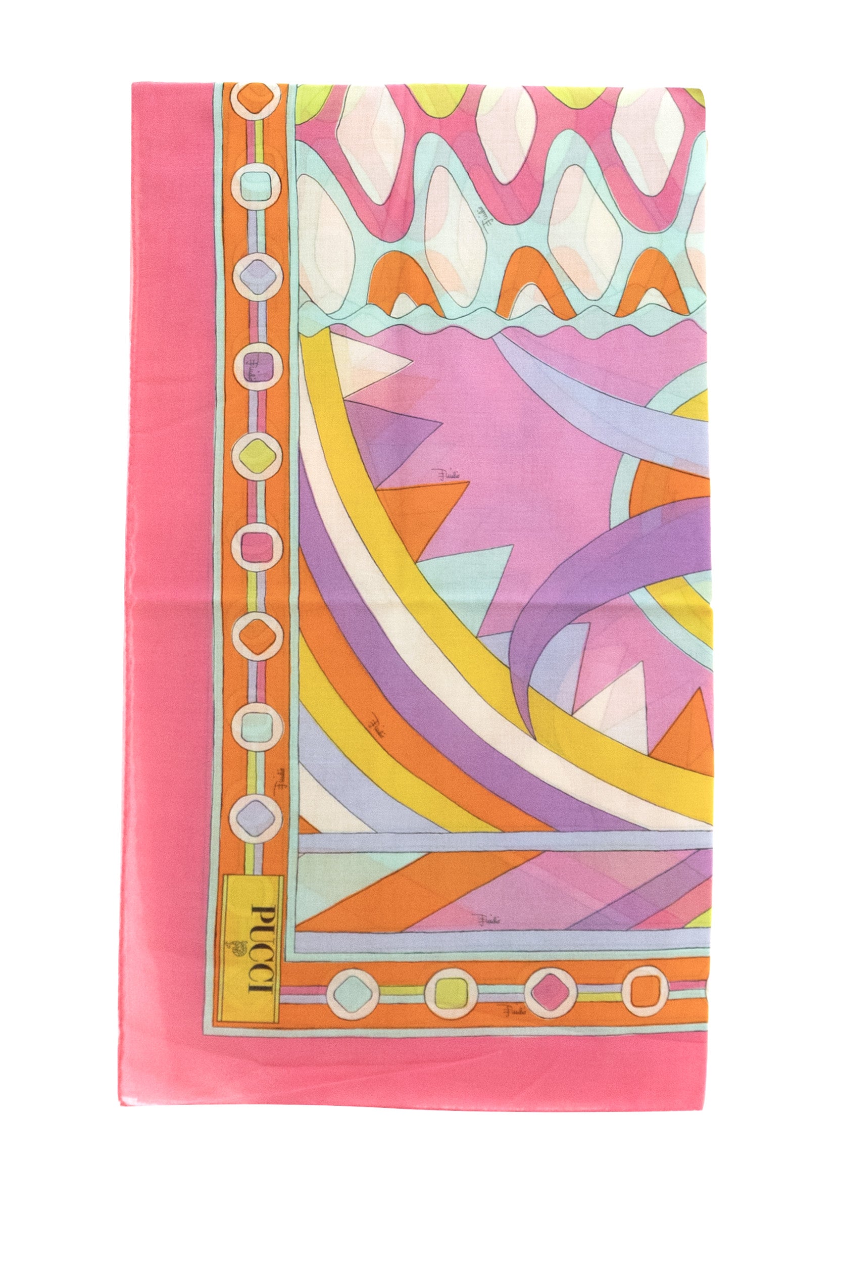 Pareo in cotone con stampa multicolore<BR/> 6HPD15 6H975 P69 EMILIO PUCCI 