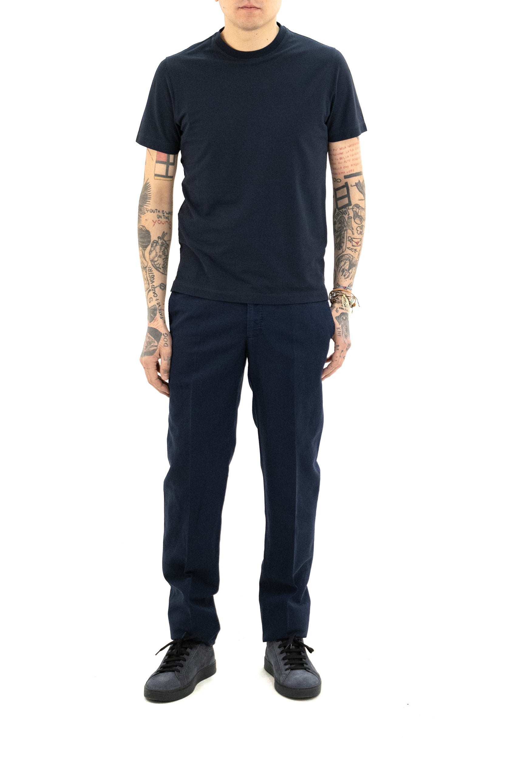 Pantaloni in Lino e Cotone<BR/> 1W0039 9189D 827 INCOTEX 