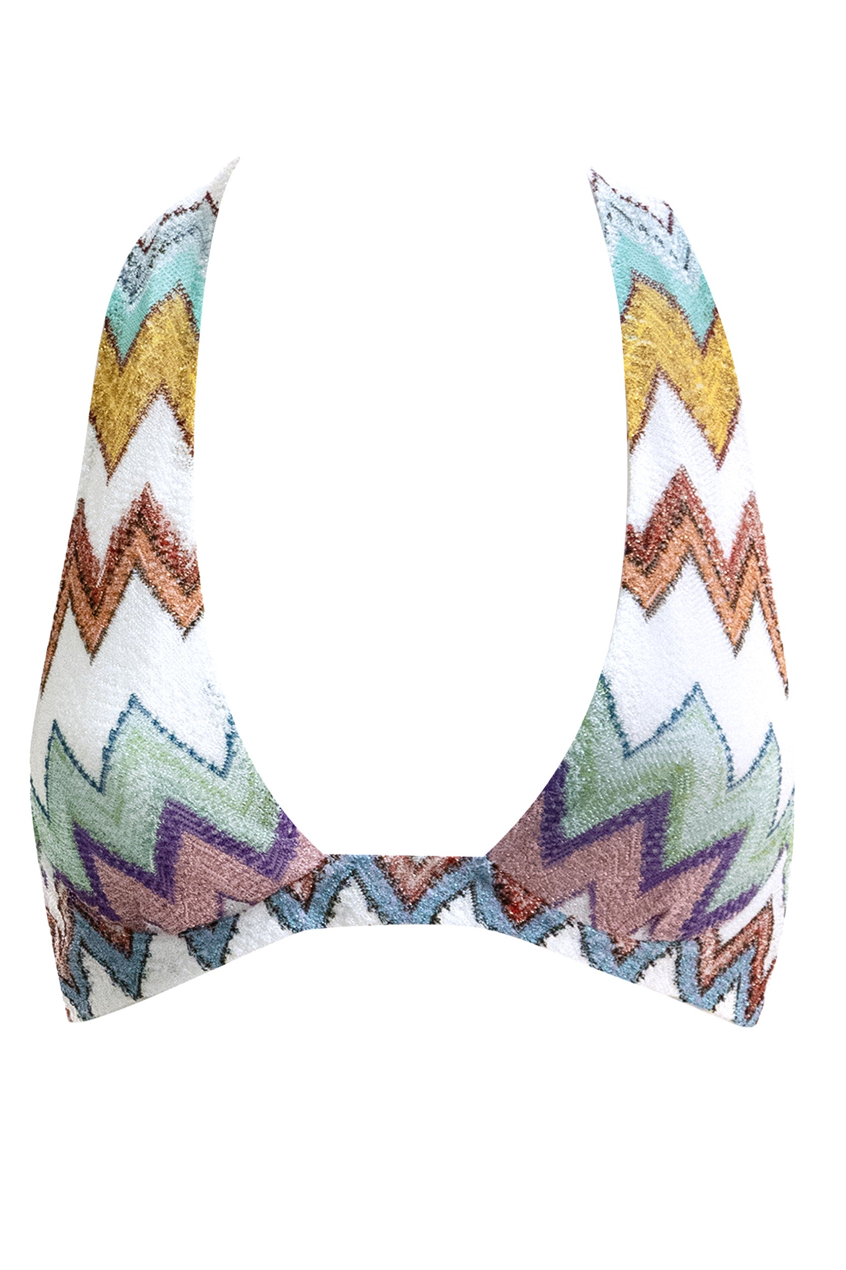 Bikini in viscosa lamé con macro zig multicolore<BR/> MS26SP09-BR014K SM9X5 MISSONI 