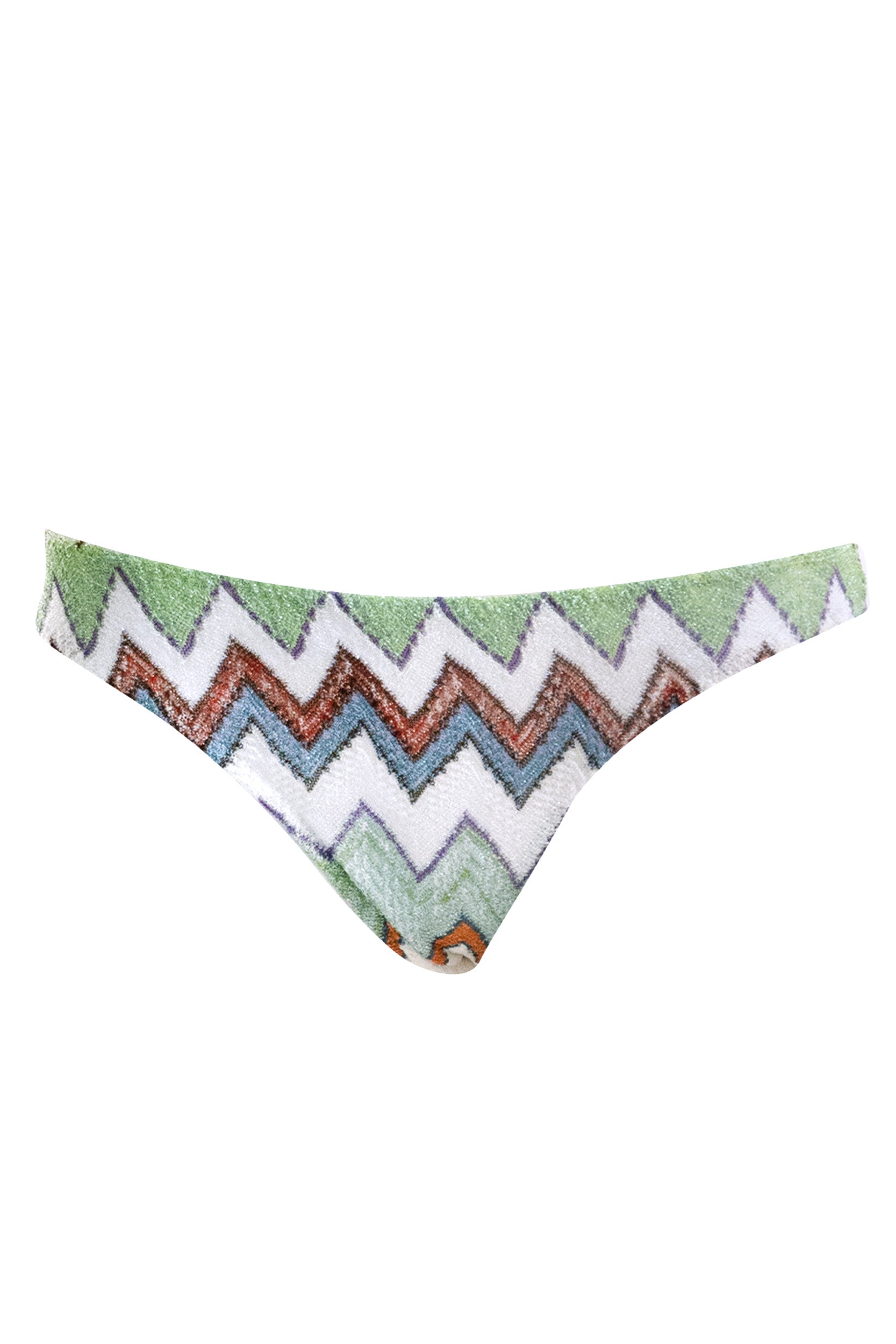 Bikini in viscosa lamé con macro zig multicolore<BR/> MS26SP09-BR014K SM9X5 MISSONI 