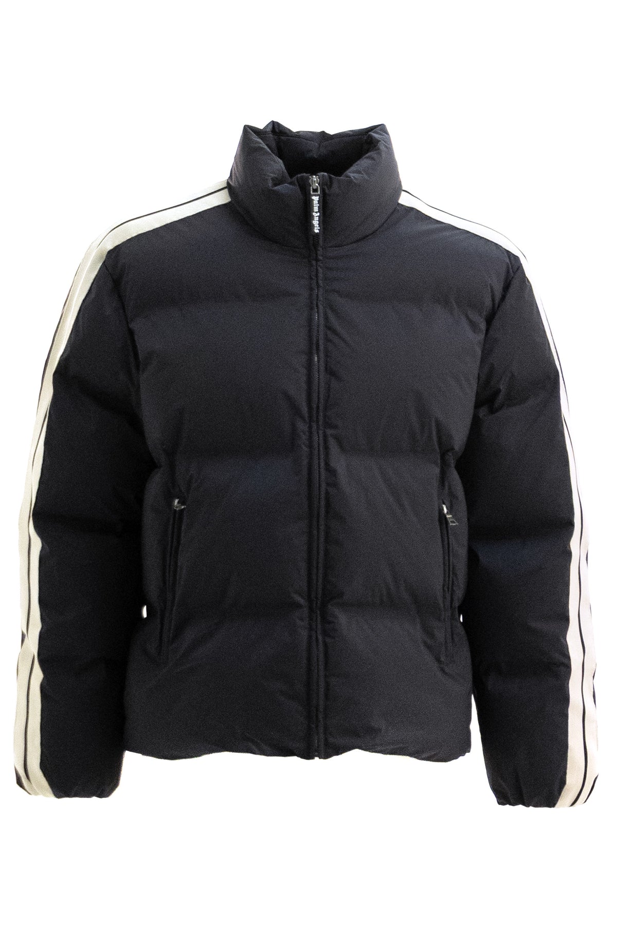 PALM ANGELS Piumino Track in Nylon, Nero