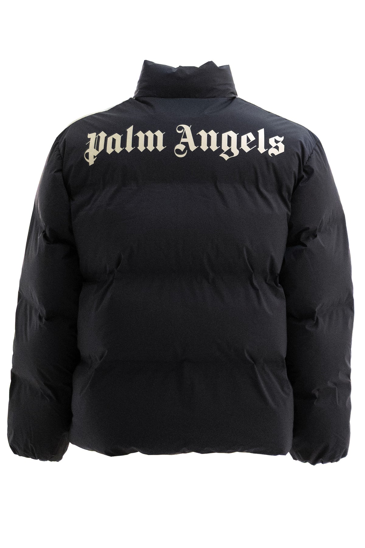 PALM ANGELS Piumino Track in Nylon, Nero, view 4