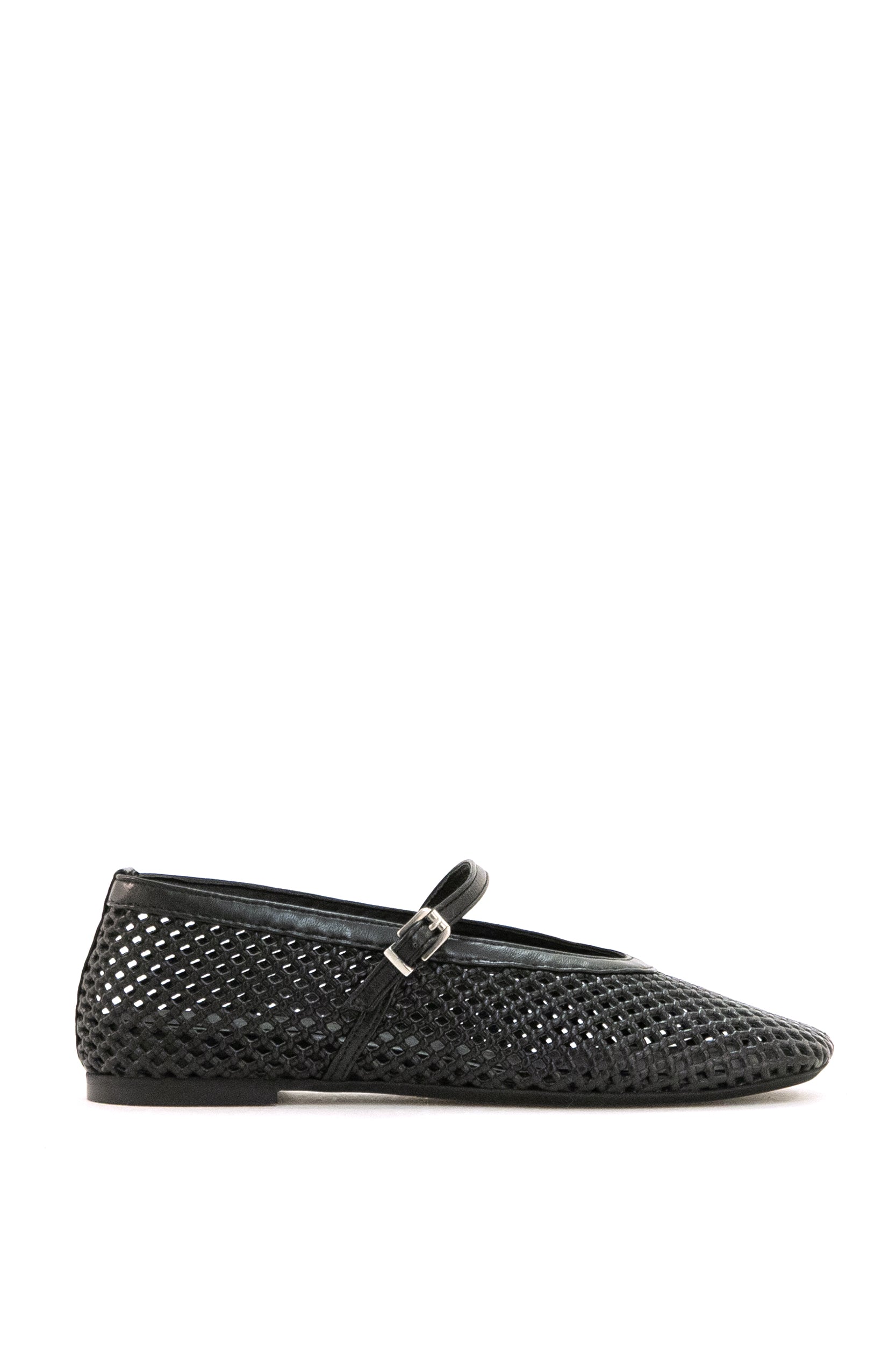 Ballerine Stacy in Pelle Traforata<BR/> PBAL63 MONTECARLO NERO POEVE 