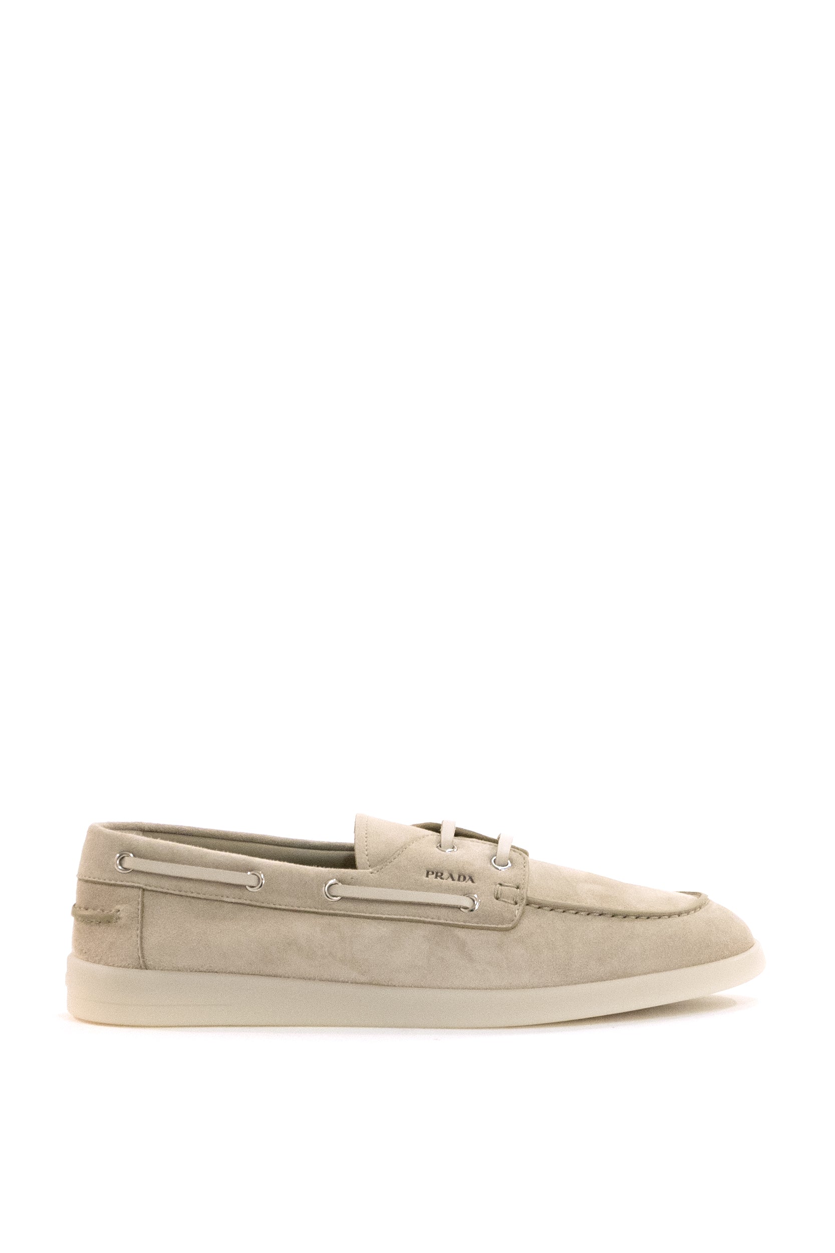 Mocassini da Barca in Pelle Scamosciata<BR/> 2EG503 F G001 103 F0FHI PRADA 