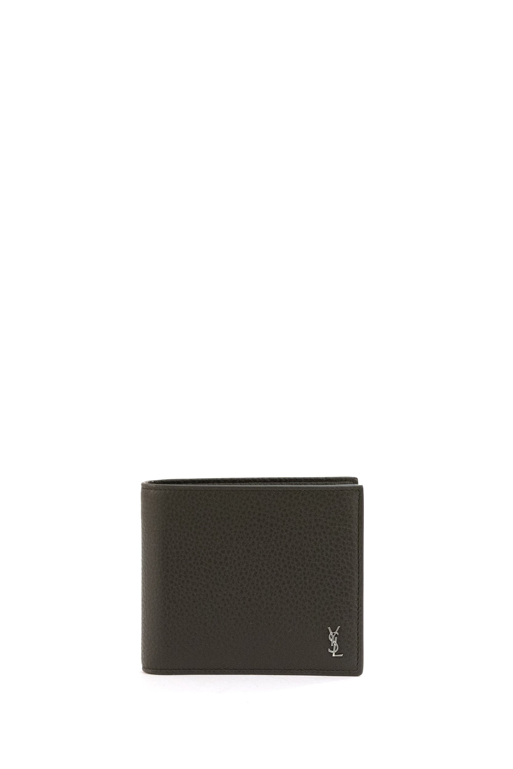 Portafoglio East/West  Tiny in pelle martellata di colore marrone<BR/> 847954 AAELP 1997 SAINT LAURENT 