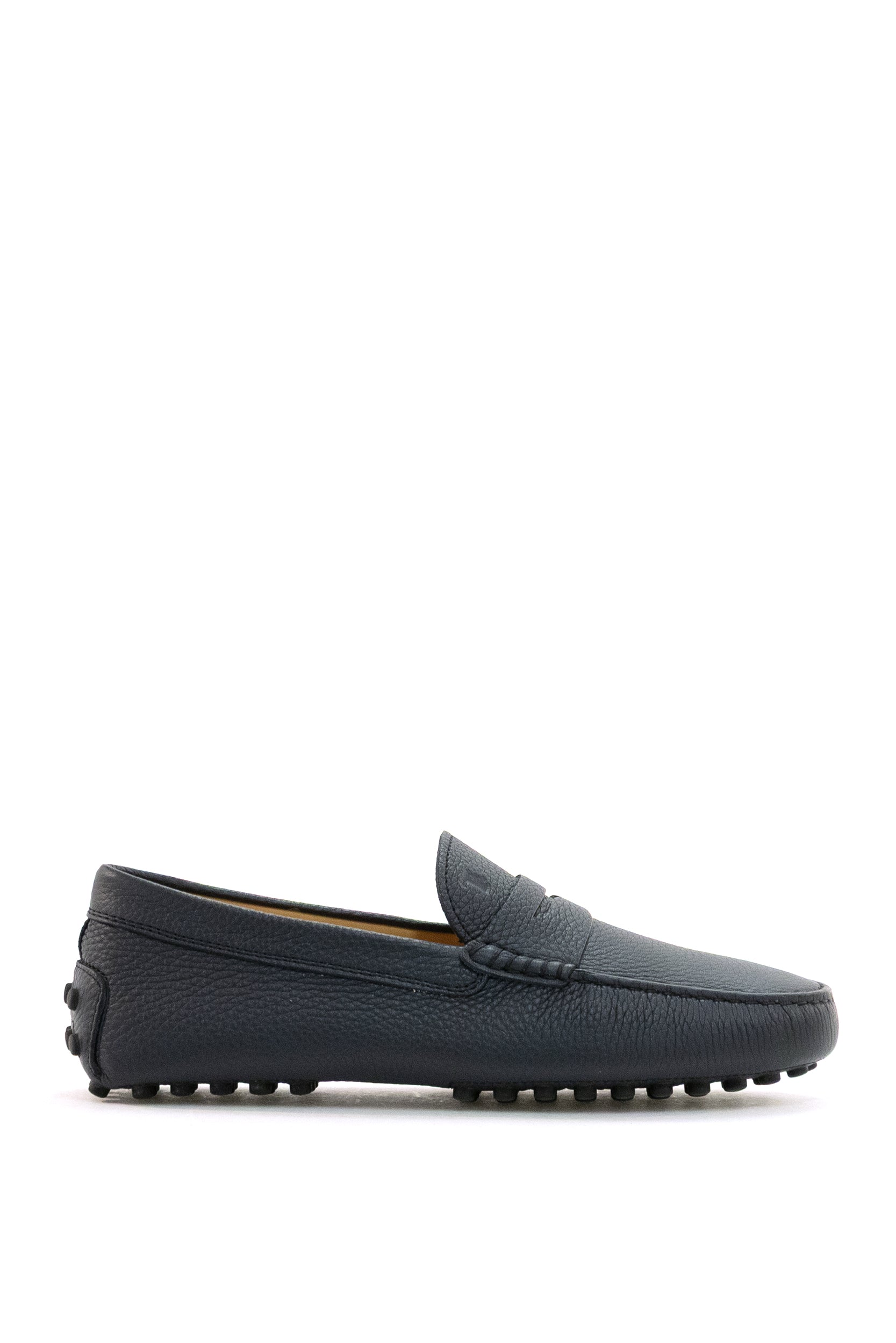 Mocassini Gommino in pelle martellata di colore blu<BR/> XXM22L00010IAM U807 TOD'S 