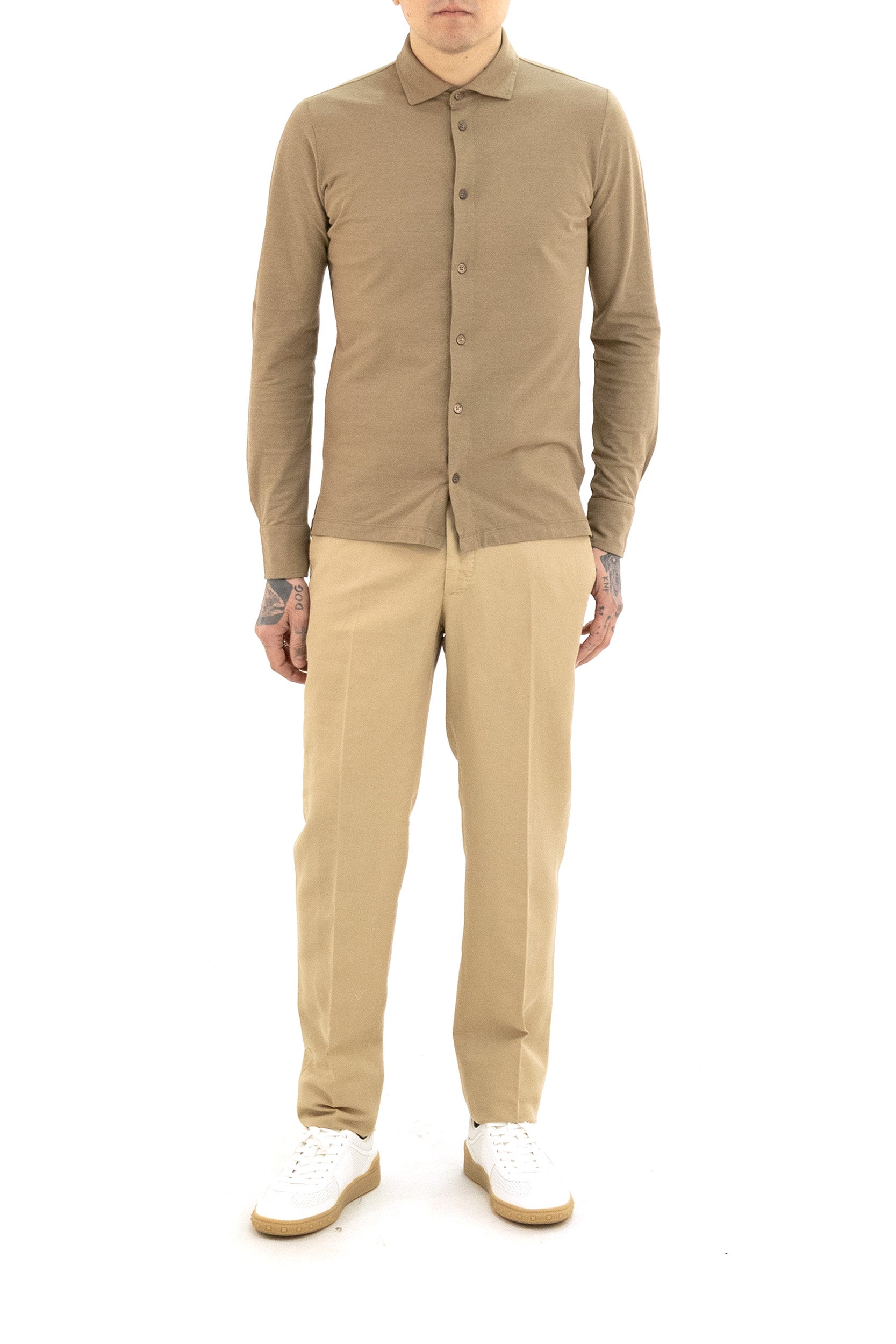Camicia in Crêpe di Cotone<BR/> 815167 ZG380 Z1904 ZANONE 