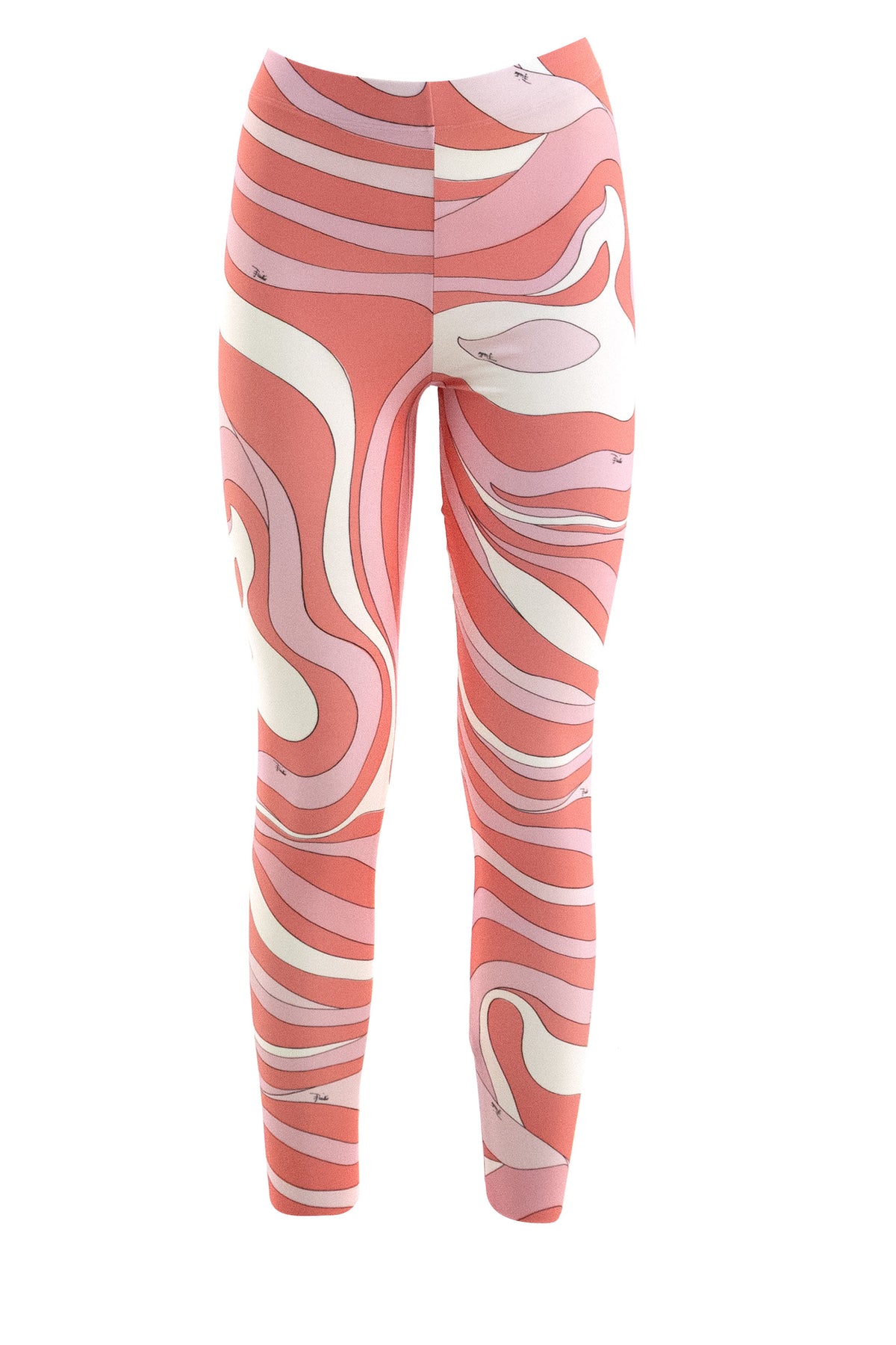 EMILIO PUCCI Technical Fabric Leggings with Iridescent Print, Rosa
