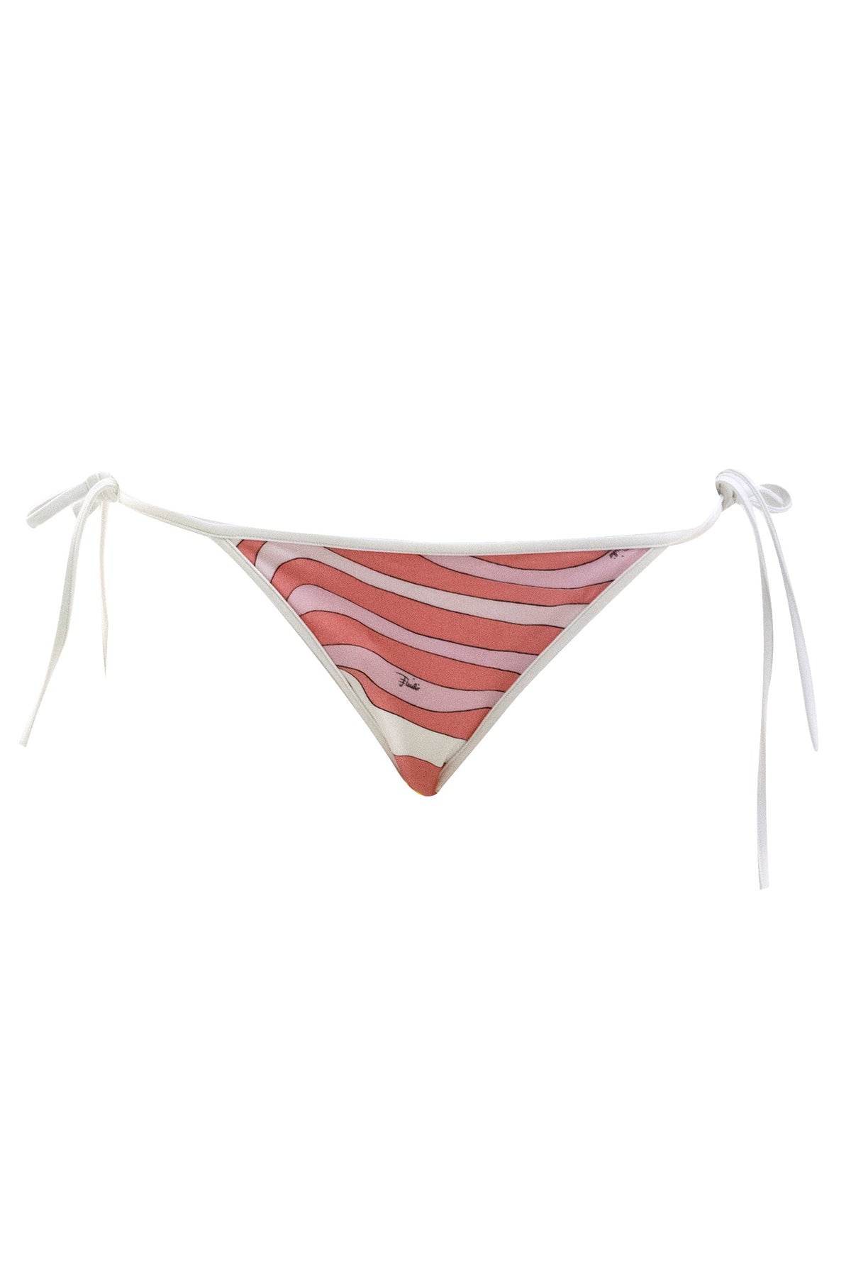 EMILIO PUCCI Bikini Bottom in Technical Fabric with Iridescent Print, Rosa