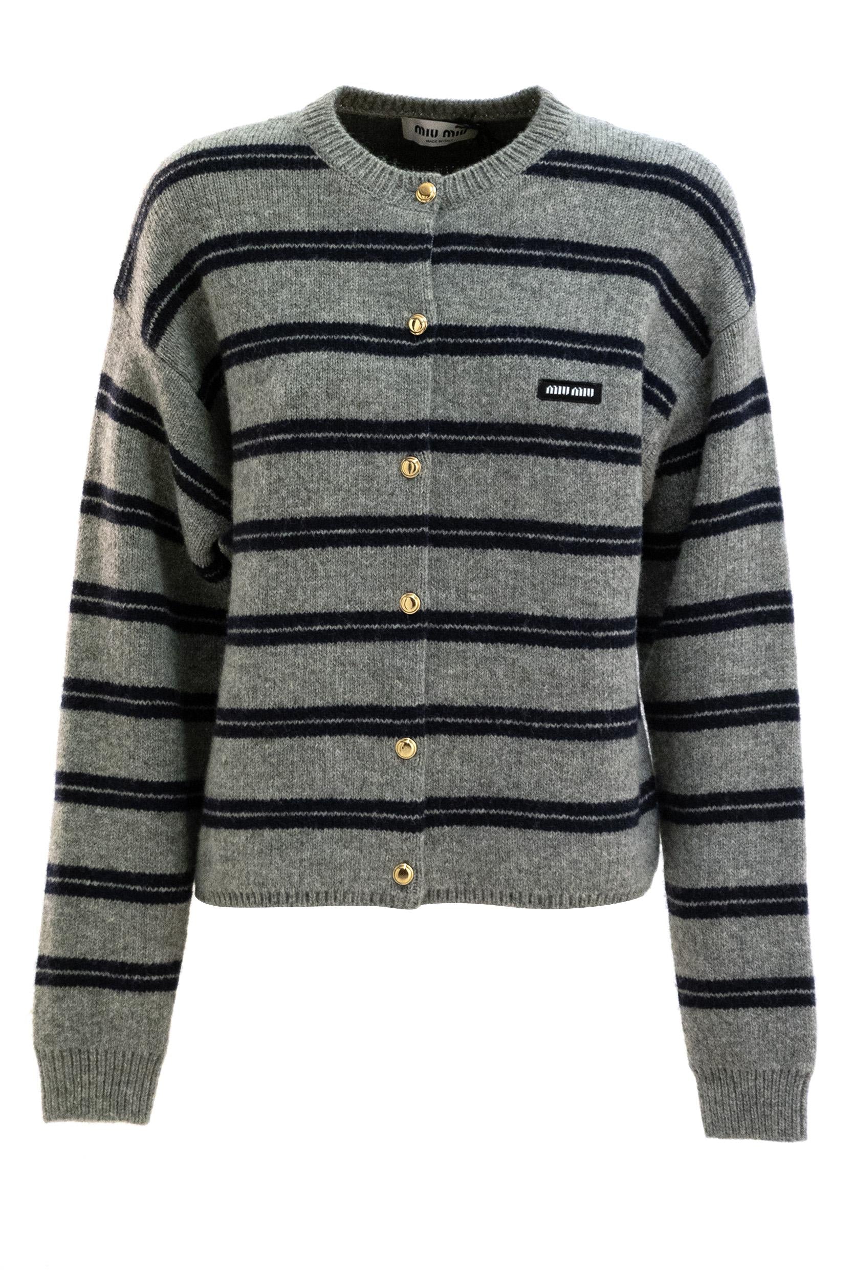 Cardigan<BR/> MMF899 S OOO 15NQ F0MZQ MIU MIU 