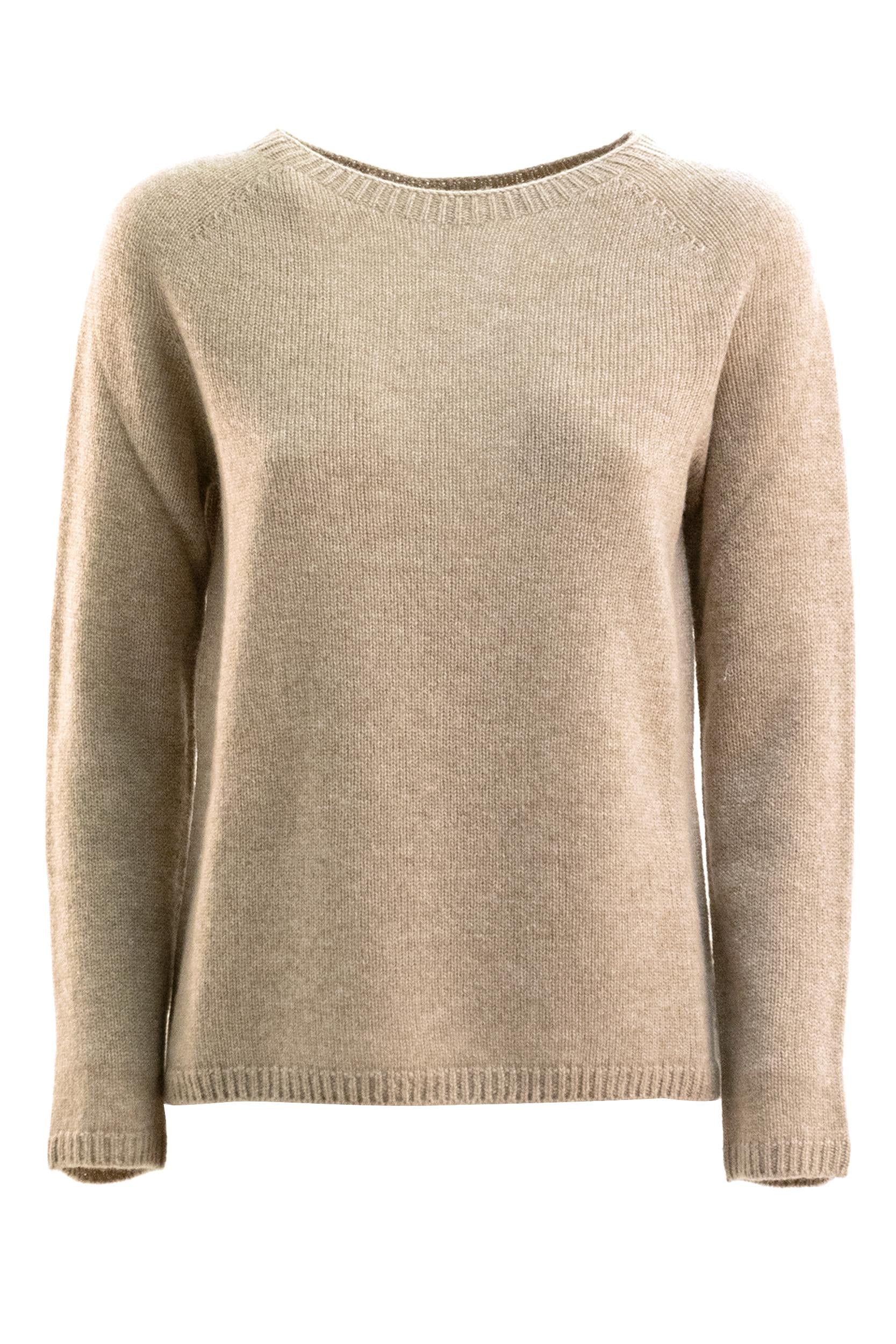 Pullover Georg in lana e cashmere color beige<BR/> GEORG 001 S MAX MARA