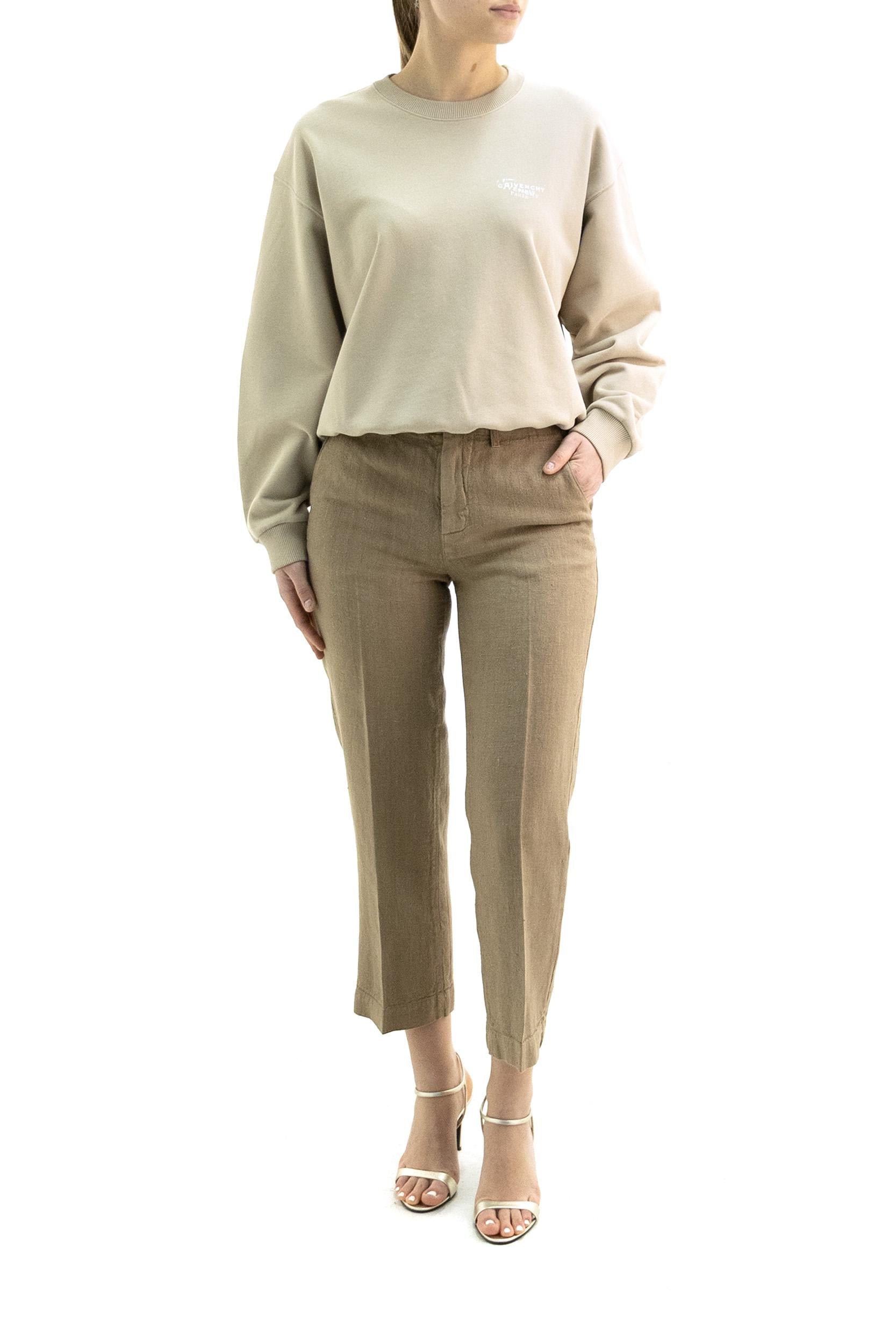 Felpa in cotone di colore beige<BR/> BWJ04UP7A7 277 GIVENCHY 