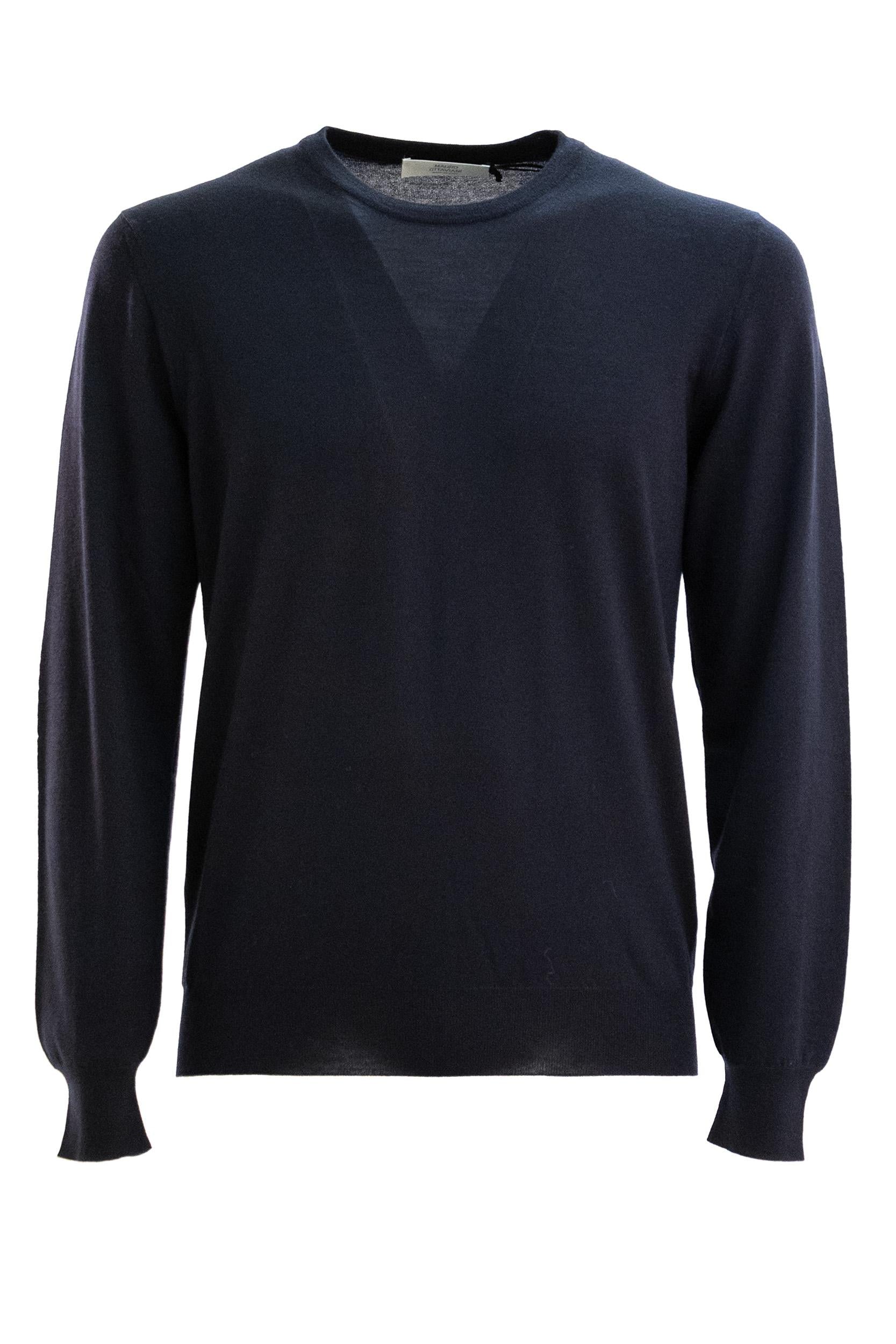 Pullover in Lana Blu<BR/> WH01 9905 MAUREL 