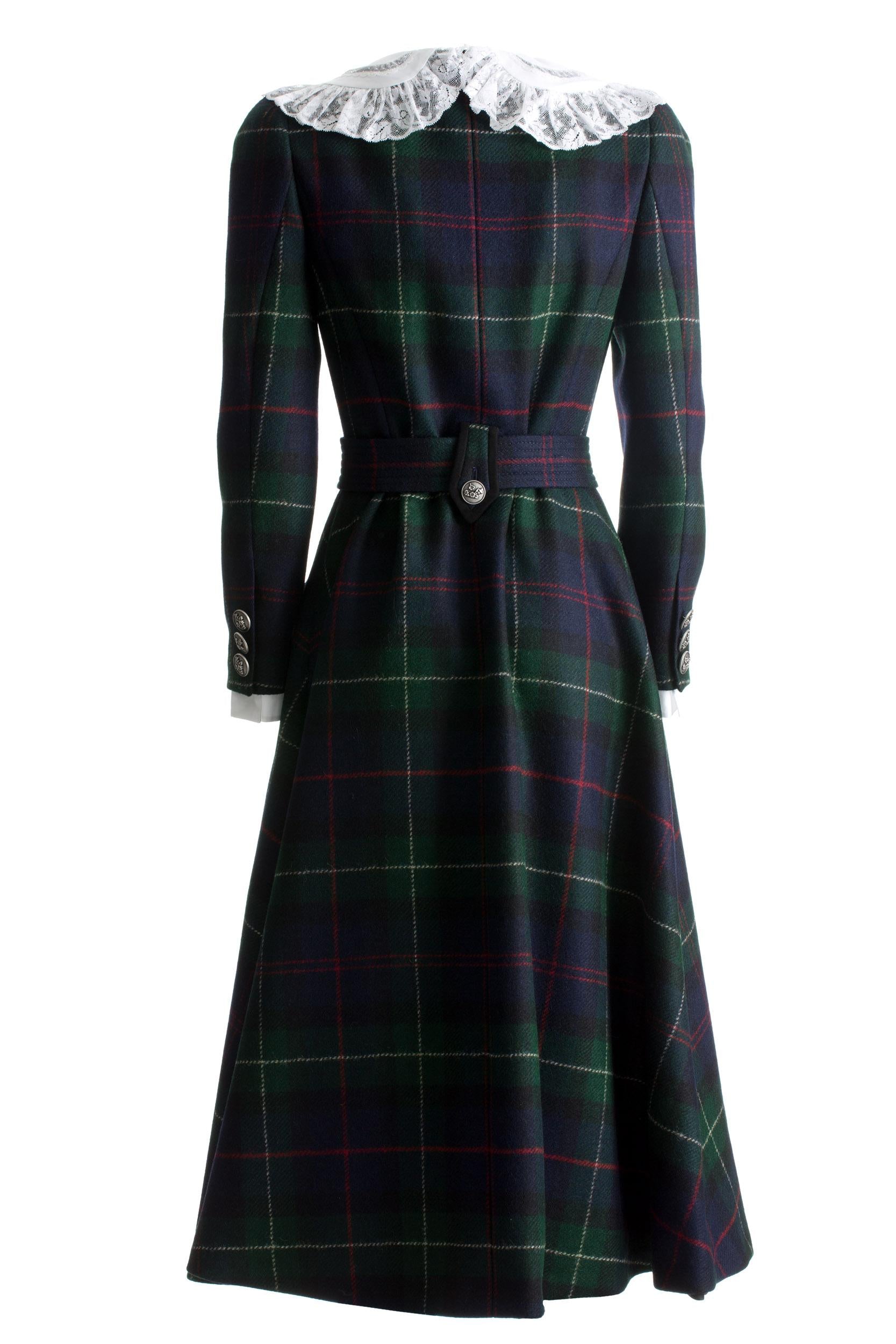 Miu Miu MS1753 1V7UF0008 Soprabito Monopetto in Tartan<BR/> MS1753 1V7U F0008 MIU MIU 