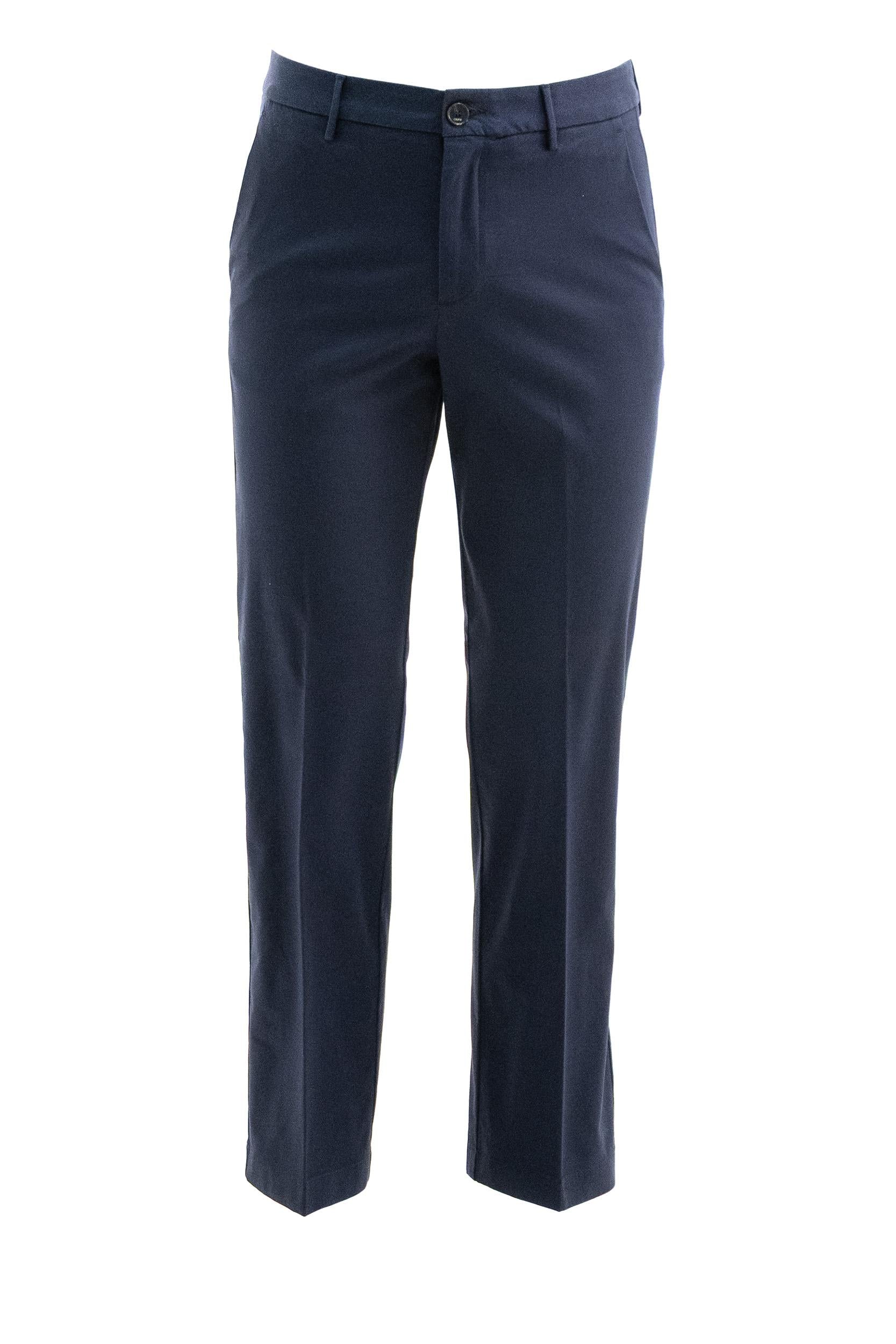 Pantaloni in cotone di colore blu<BR/> S.M04.MIDTOWN 1702 511 CRUNA 