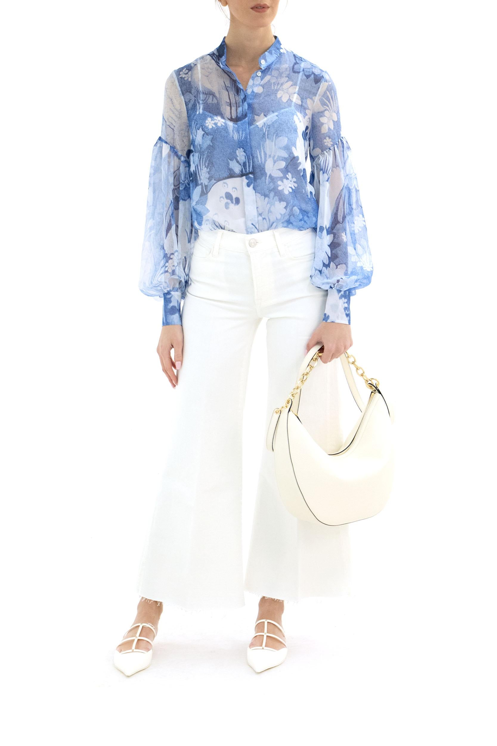 Camicia<BR/> R1T8BLTSV LUPIN BLUE ERDEM 