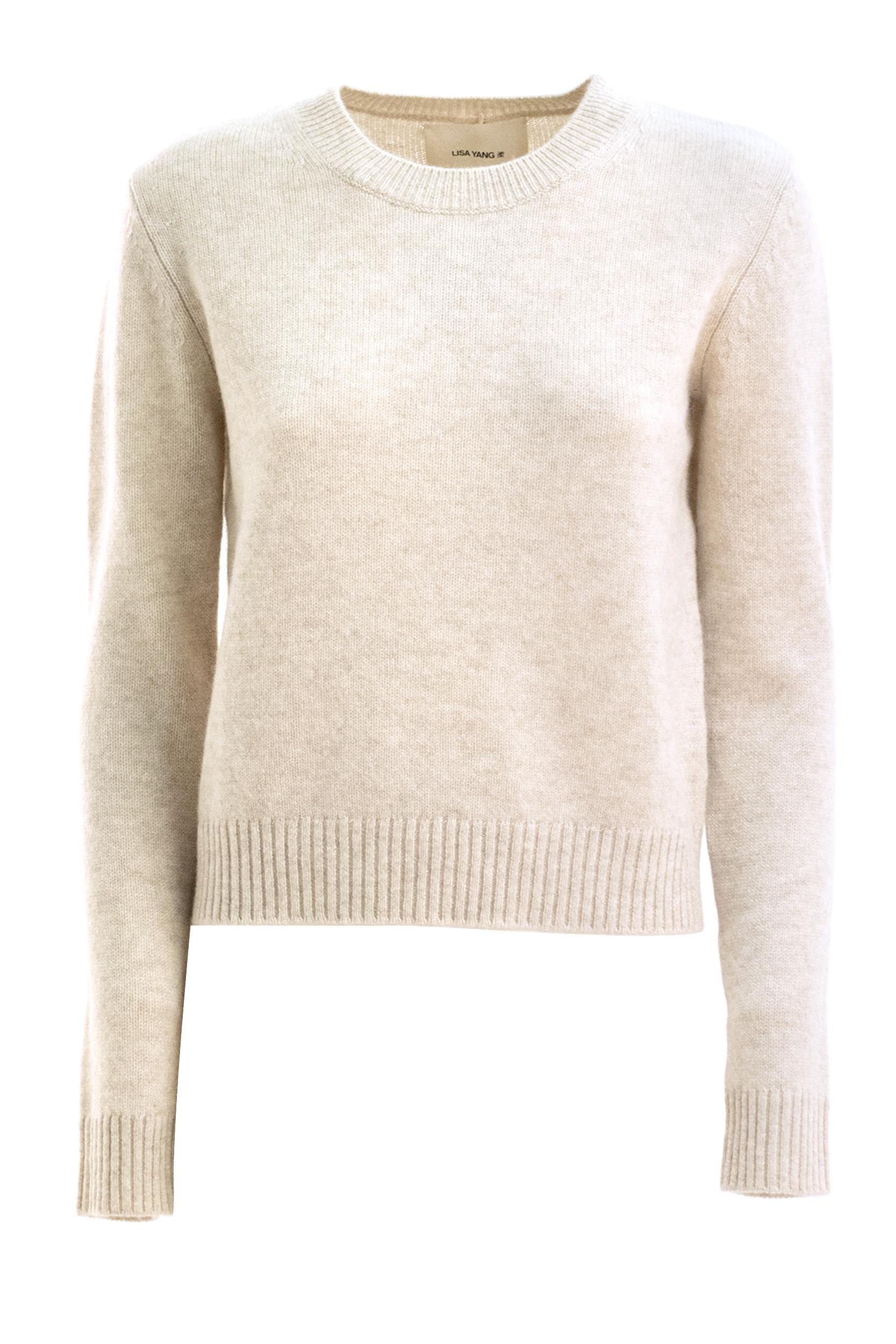 Maglia The Mable Cashmere Bianco<BR/> 2022117 OYSTER LISA YANG 