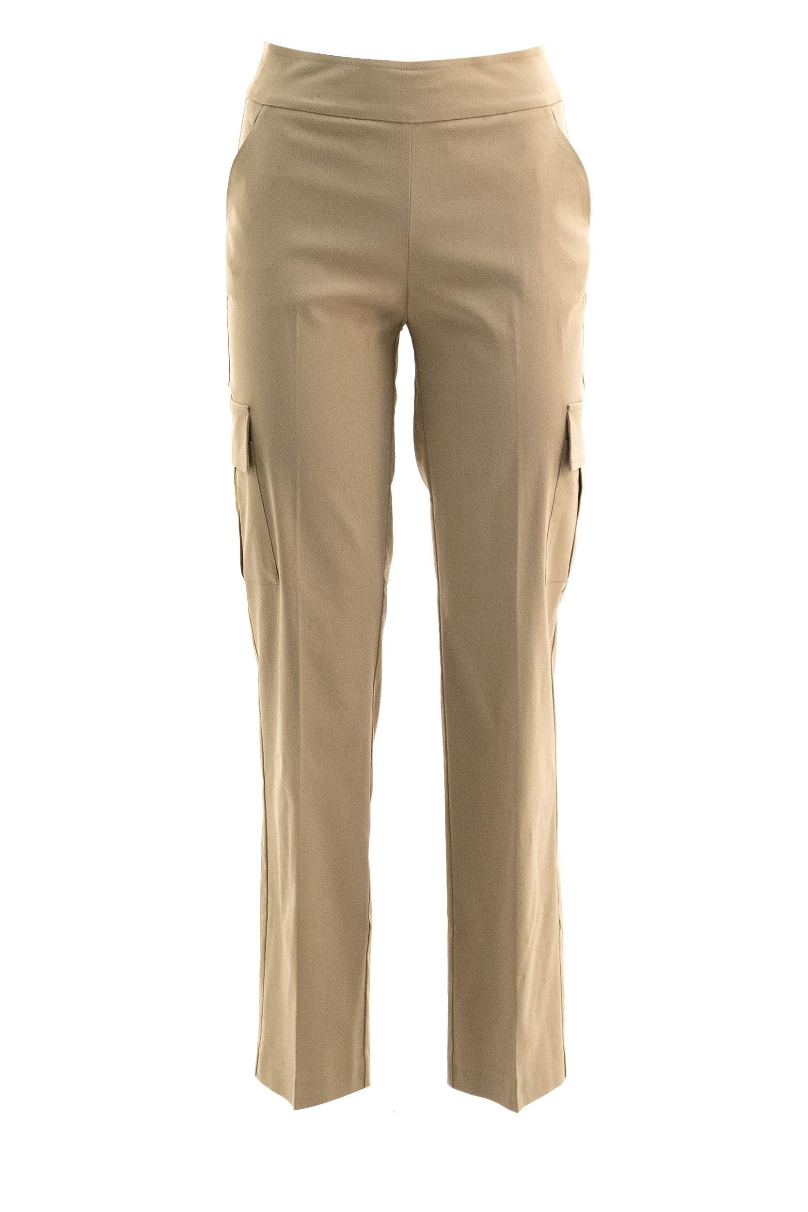 Pantaloni Cargo in tessuto tecnico color cammello<BR/> KOOL F954 CAMEL AVENUE MONTAIGNE 