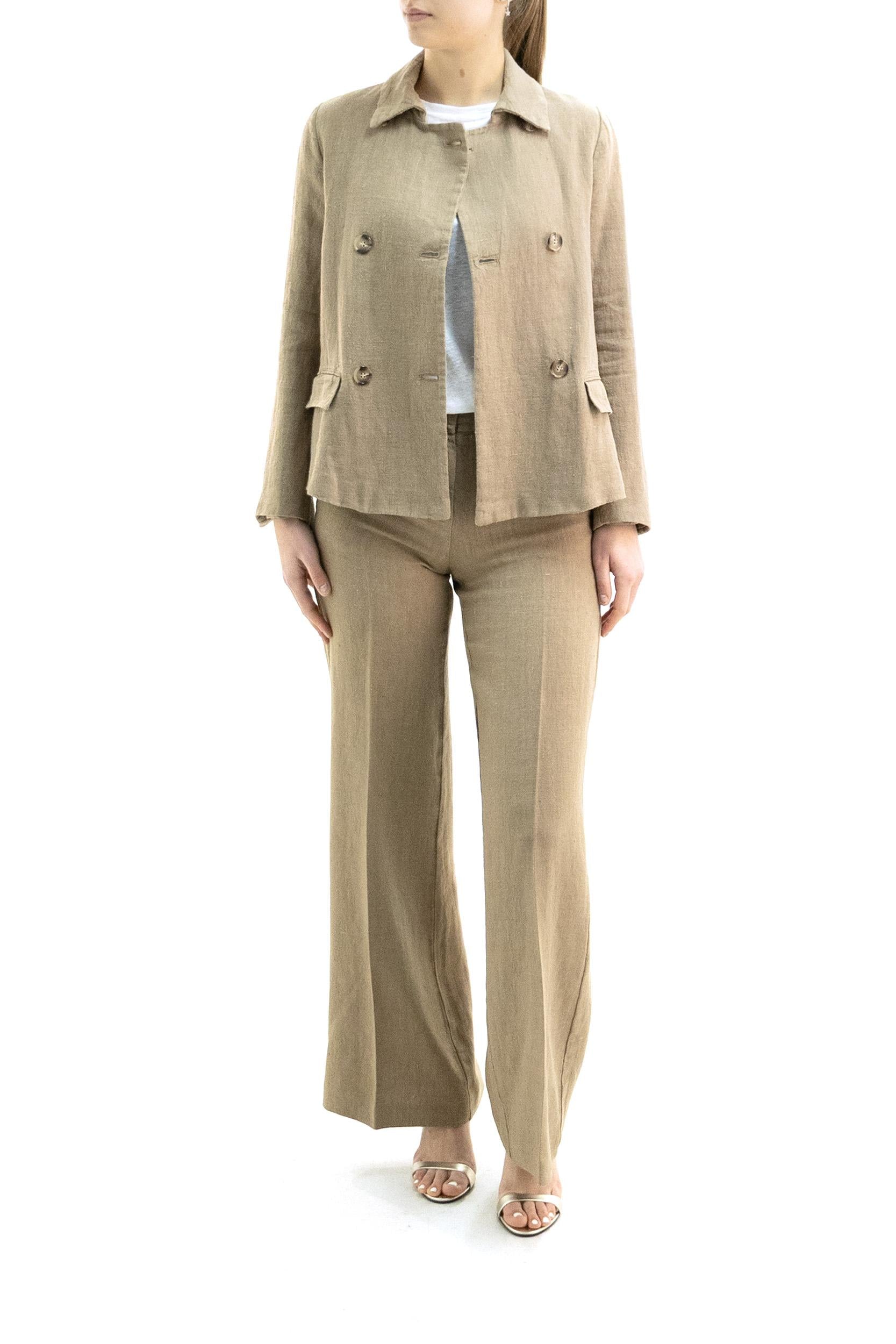 Giacca Doppiopetto in Lino<BR/> KE007MT4502 522 KILTIE 