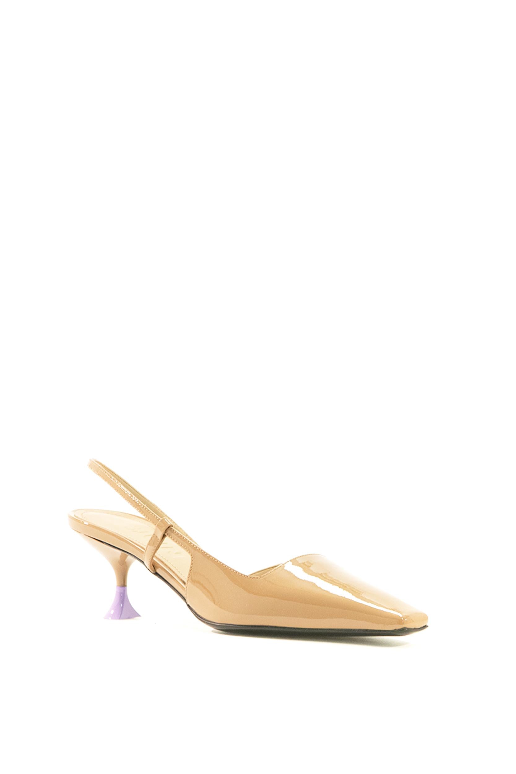 Sandali in Vernice<BR/> KIRA 055 CRIS PATENT CARAMEL 3JUIN 