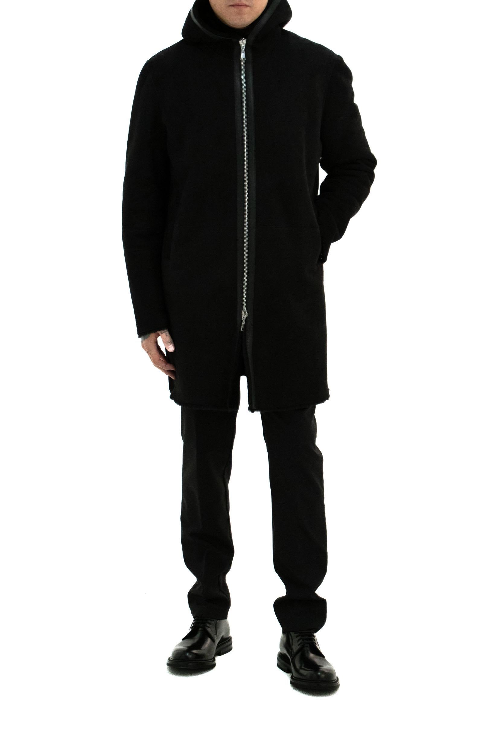Cappotto in montone<BR/> WILSON CHI24-07 NERO-N TAGLIATORE 