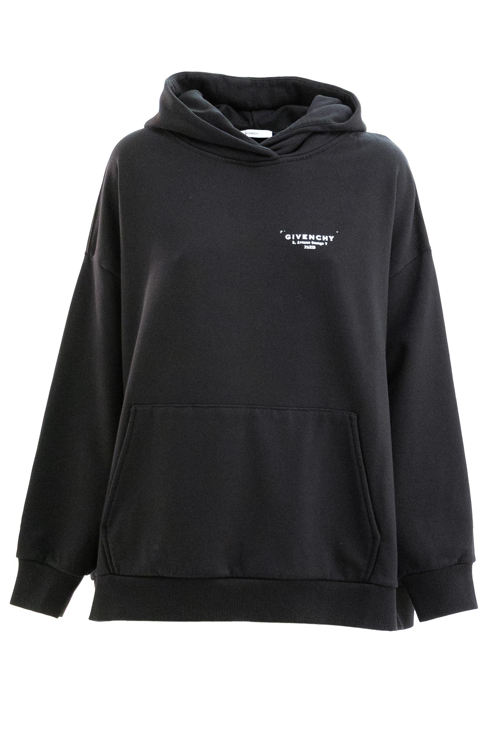 Felpa con Cappuccio<BR/> BWJ04TP75N 001 GIVENCHY 