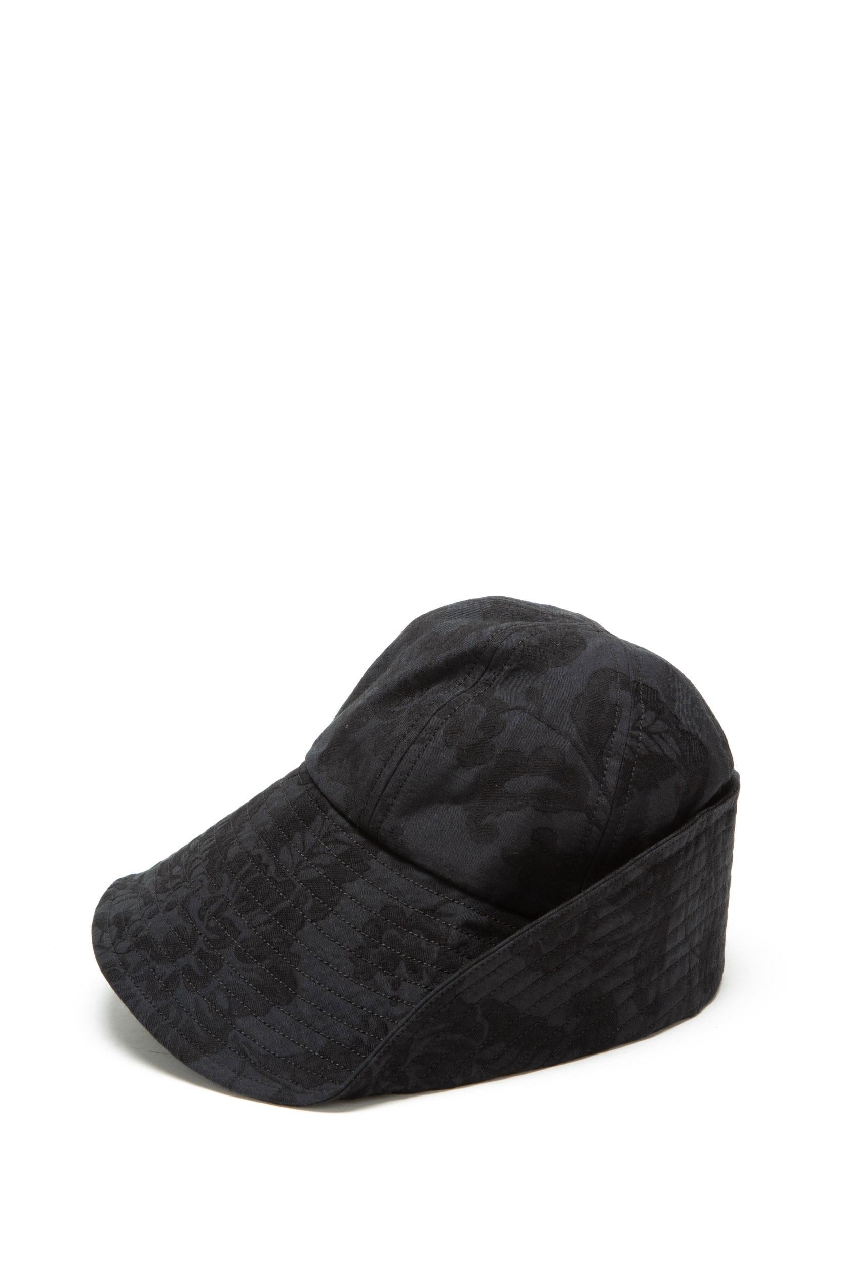 Cappello in Cotone Jaquard<BR/> 1445BTCJ BLACK ERDEM 