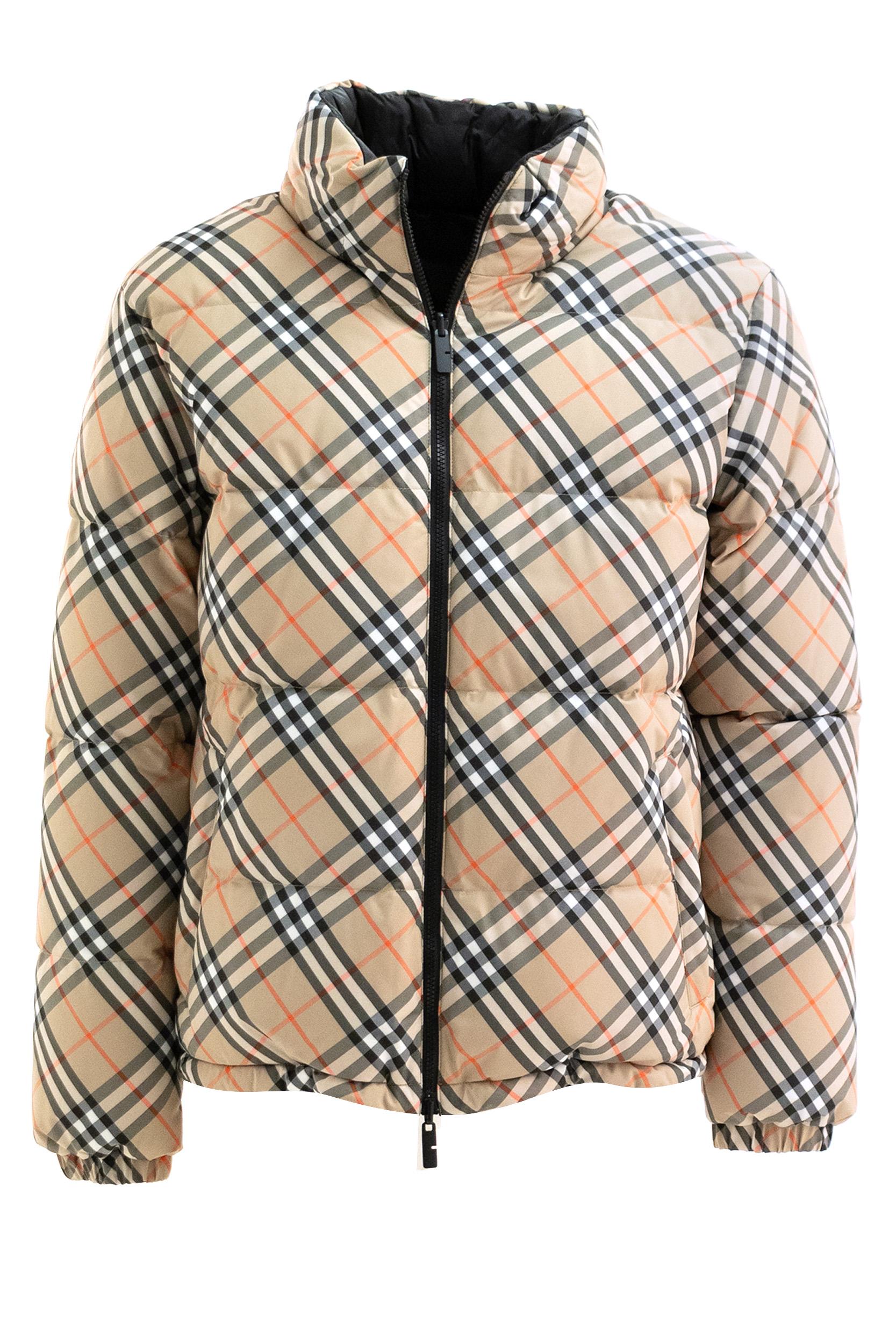 Piumino Snowdon Check reversibile<BR/> 8110189 SAND CHECK BURBERRY 