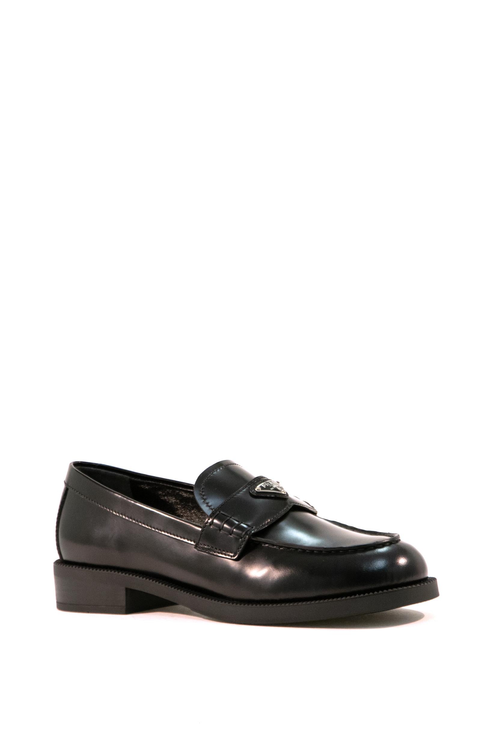 Mocassini in pelle spazzolata<BR/> 1D745N F G025 055 F0002 PRADA 