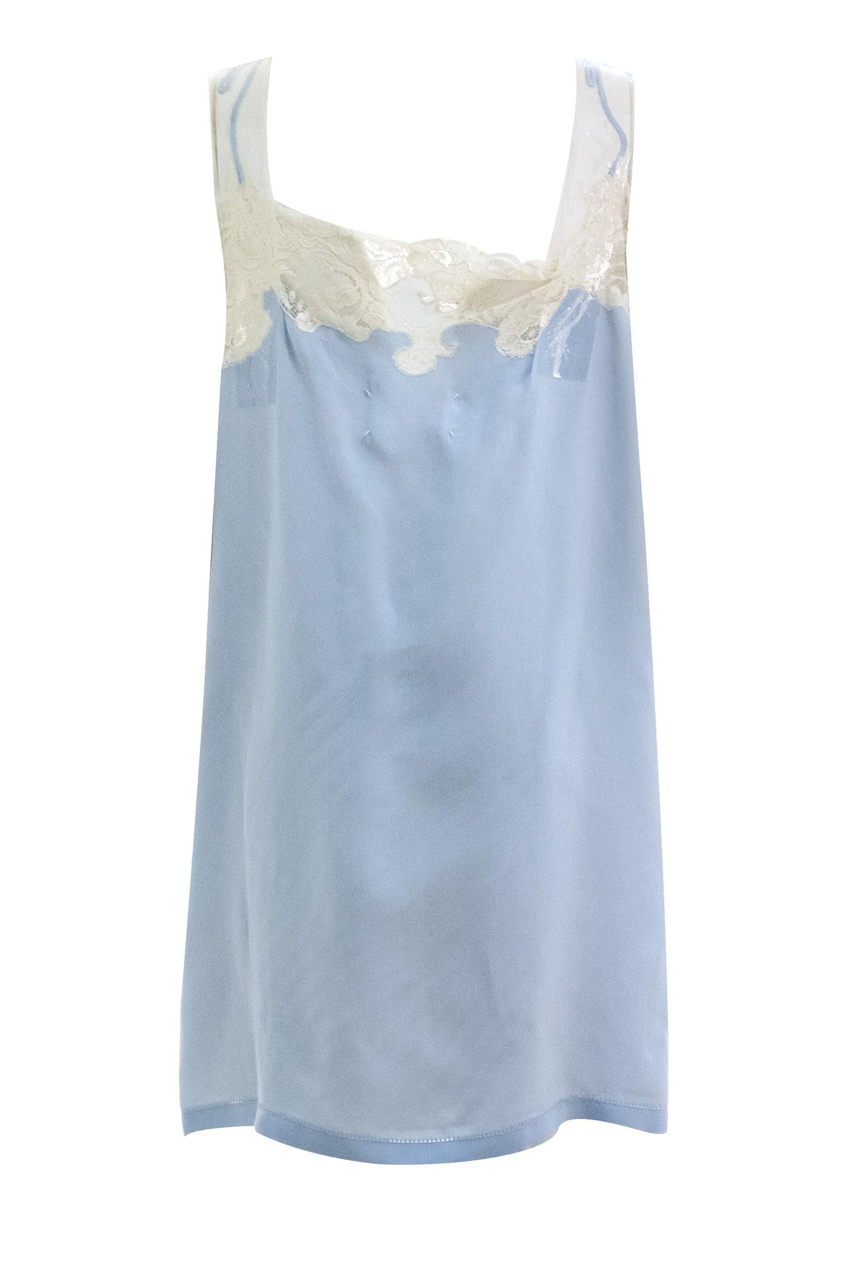 Light blue slip dress