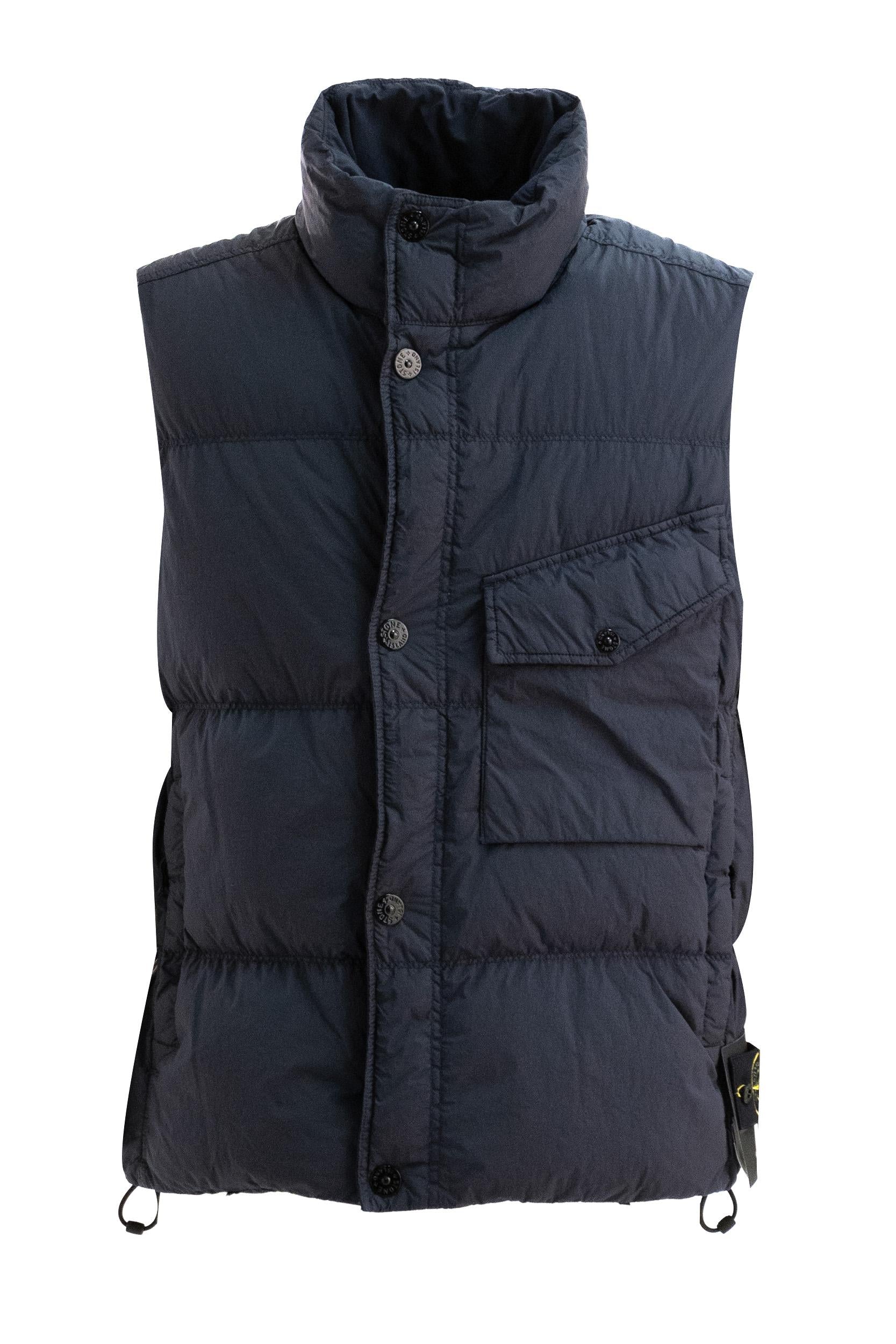 Gilet G100003 Crinkle Reps<BR/> K2S15G100003 S0A23 V0020 STONE ISLAND 