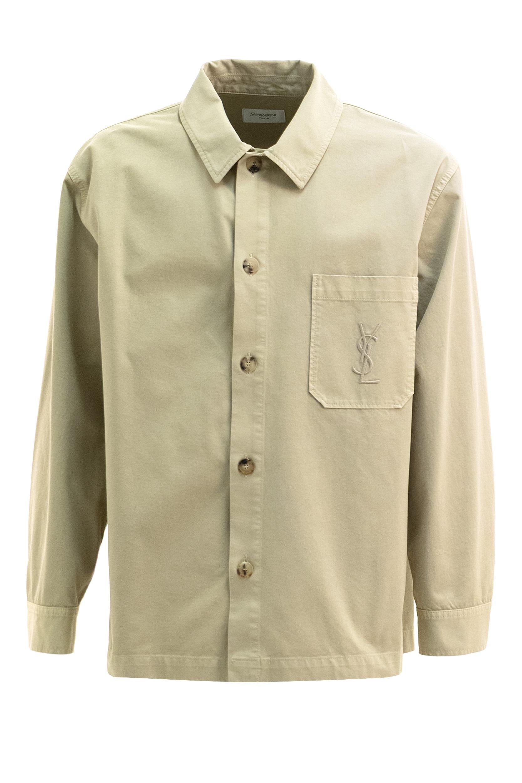 Overshirt Cassandre in Cotone<BR/> 861004 Y04VD 8441 SAINT LAURENT 