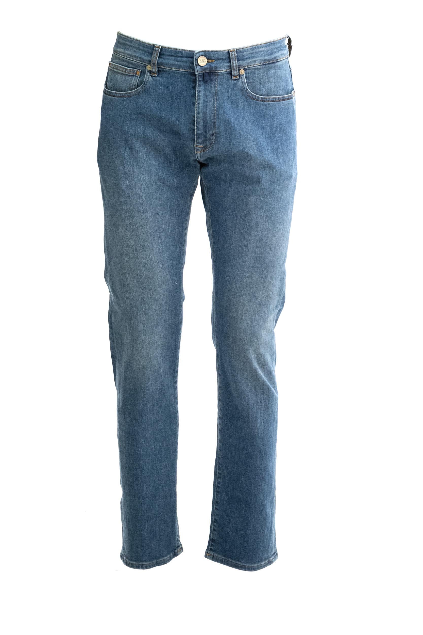 Jeans in denim di colore blu <BR/> S0007L 0918A W01A INCOTEX BLUE DIVISION 