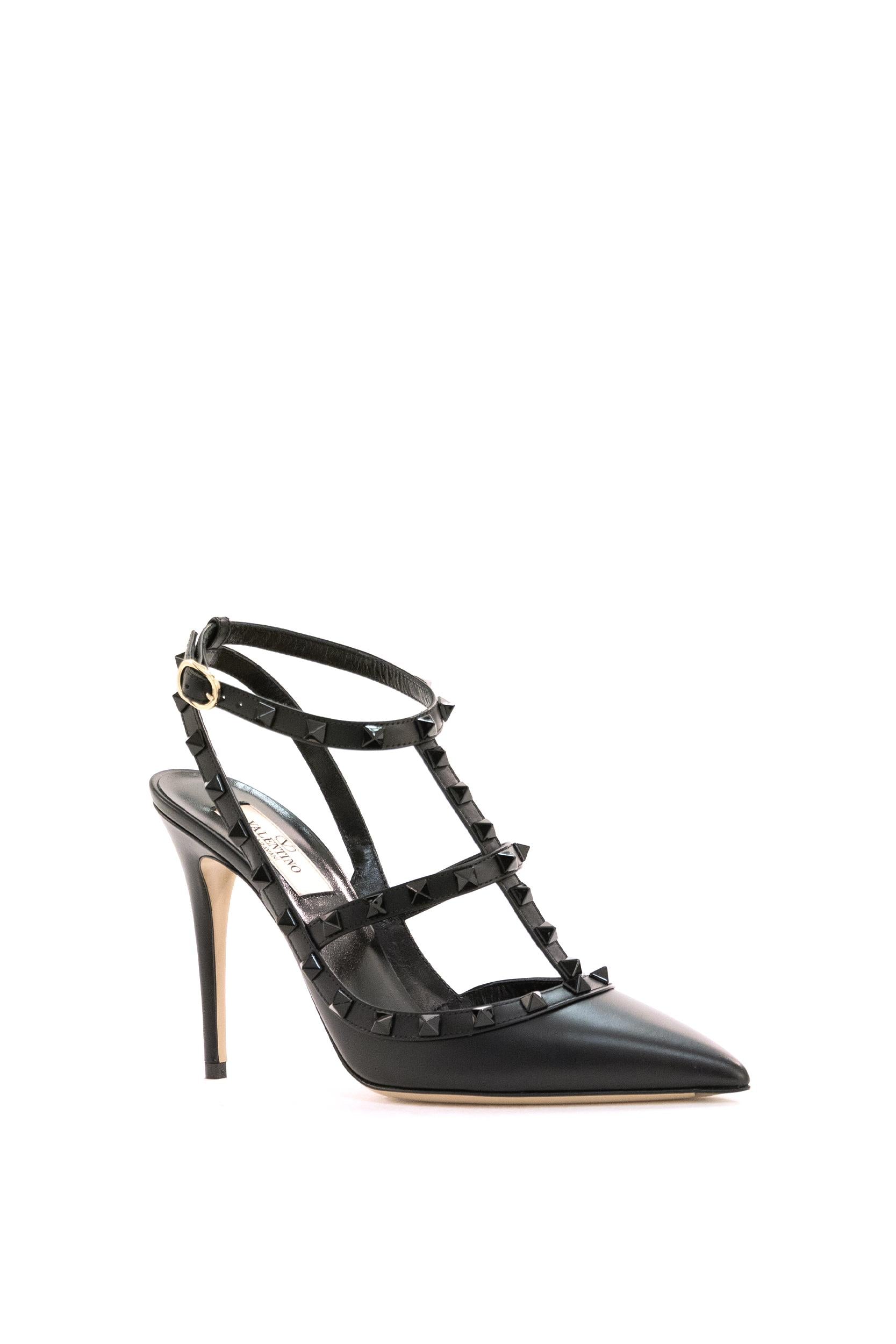Slingback Rockstud<BR/> 7W2S0393VB8 0NO VALENTINO GARAVANI 